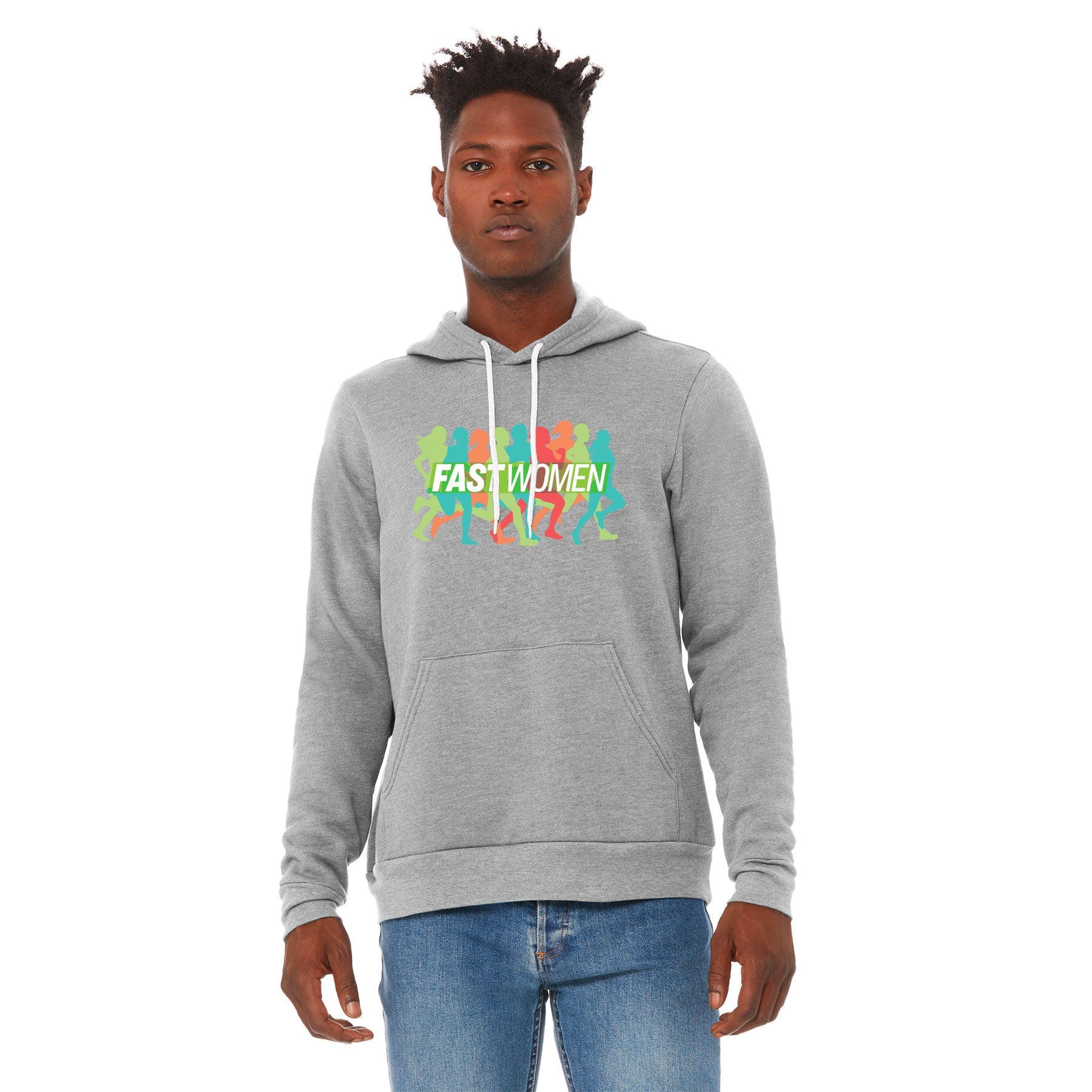 FAST WOMEN LOGO SPONGE FLEECE PULLOVER HOODIE