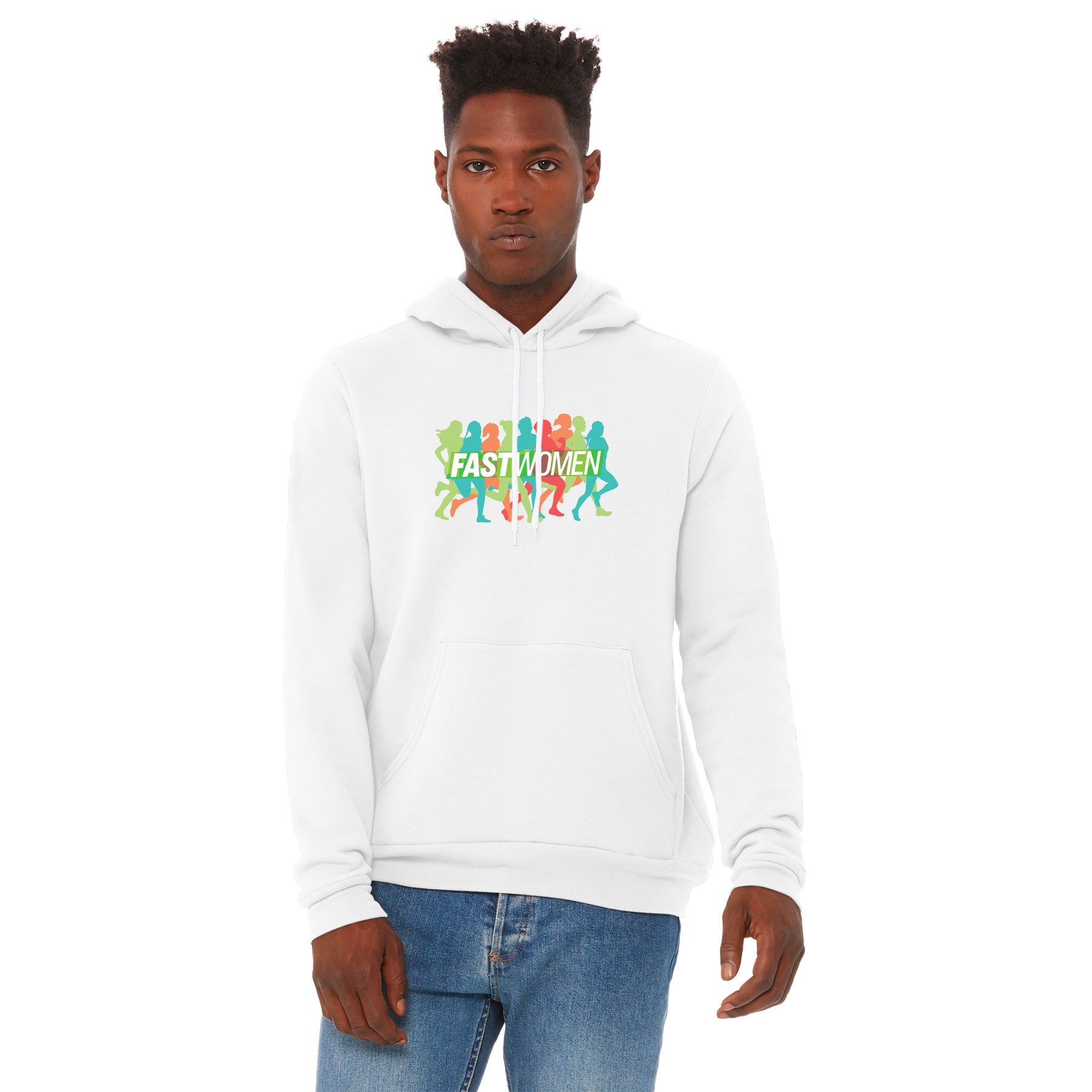 FAST WOMEN LOGO SPONGE FLEECE PULLOVER HOODIE