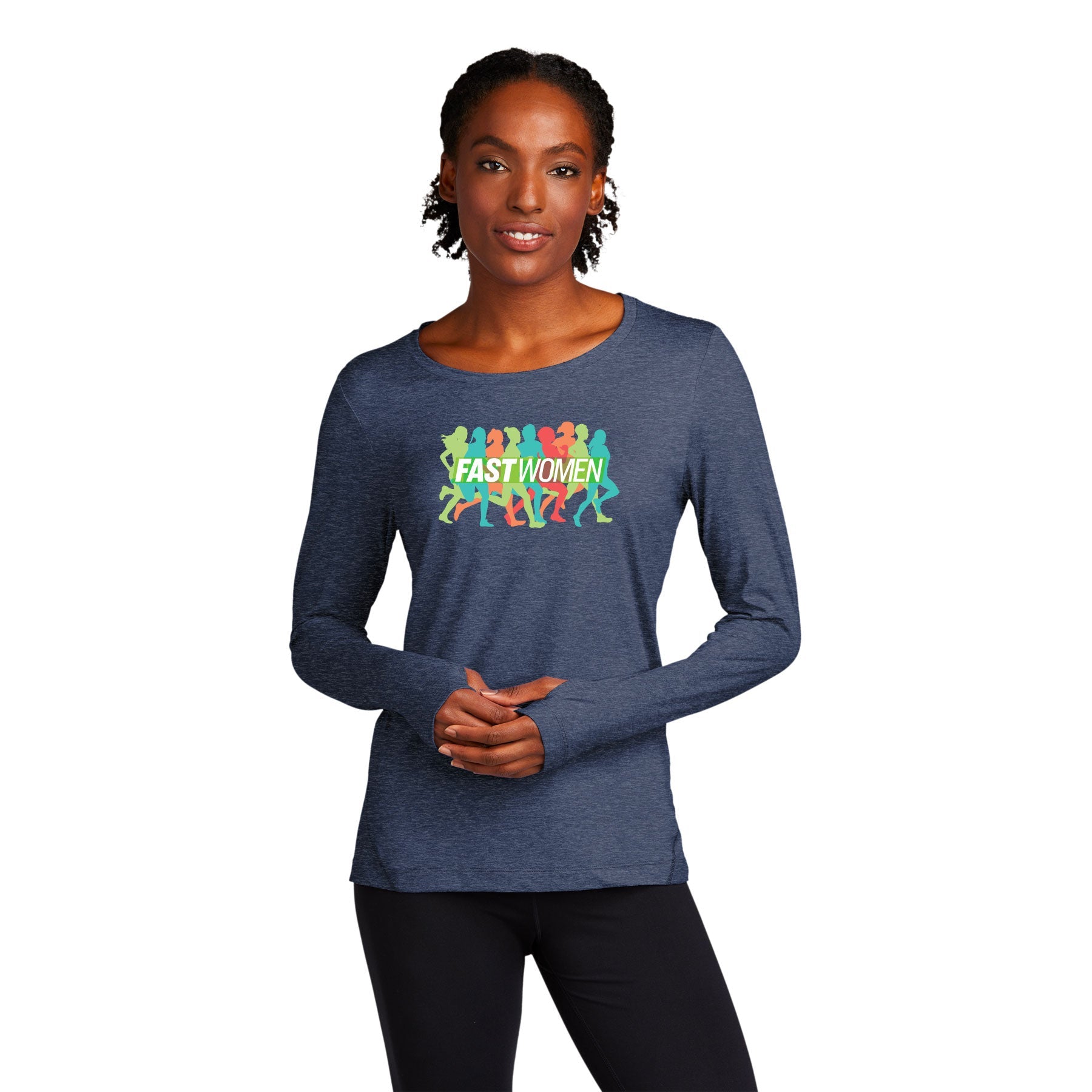 FAST WOMEN LOGO EXCHANGE 1.5 LONG SLEEVE CREW