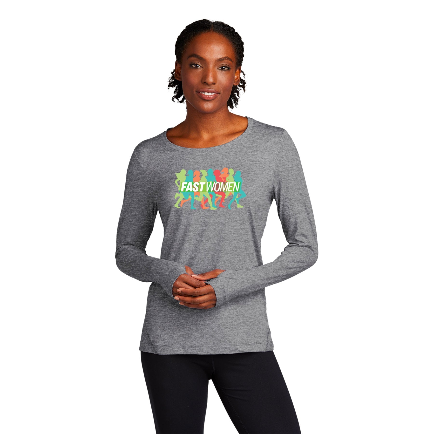 FAST WOMEN LOGO EXCHANGE 1.5 LONG SLEEVE CREW