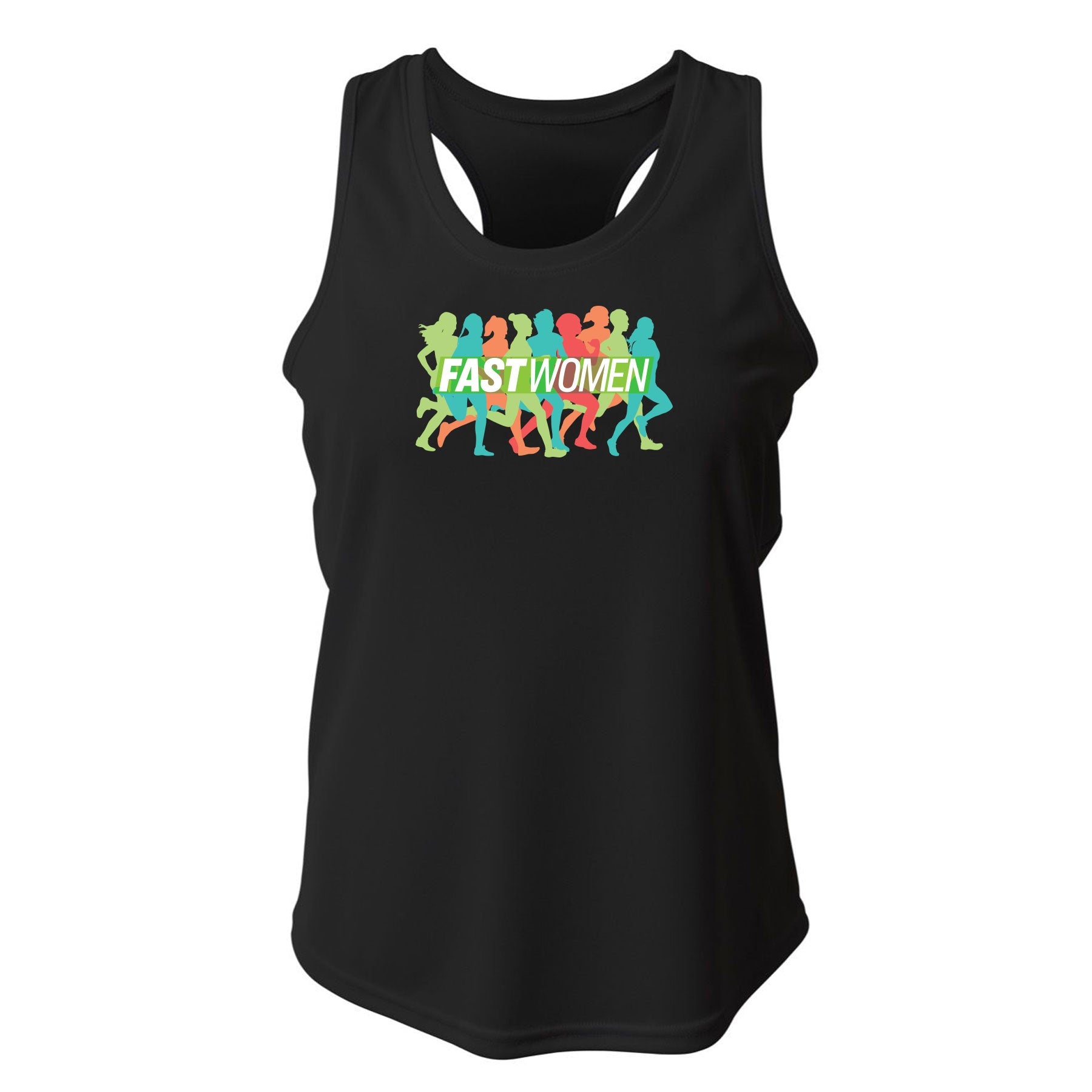 FAST WOMEN LOGO ATHLETIC RACER BACK TANK
