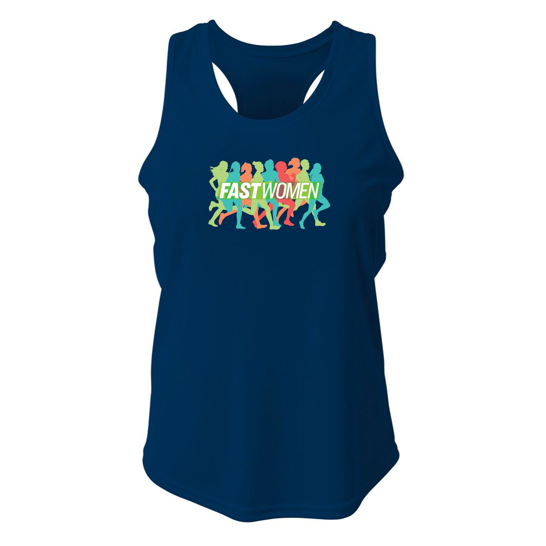 FAST WOMEN LOGO ATHLETIC RACER BACK TANK