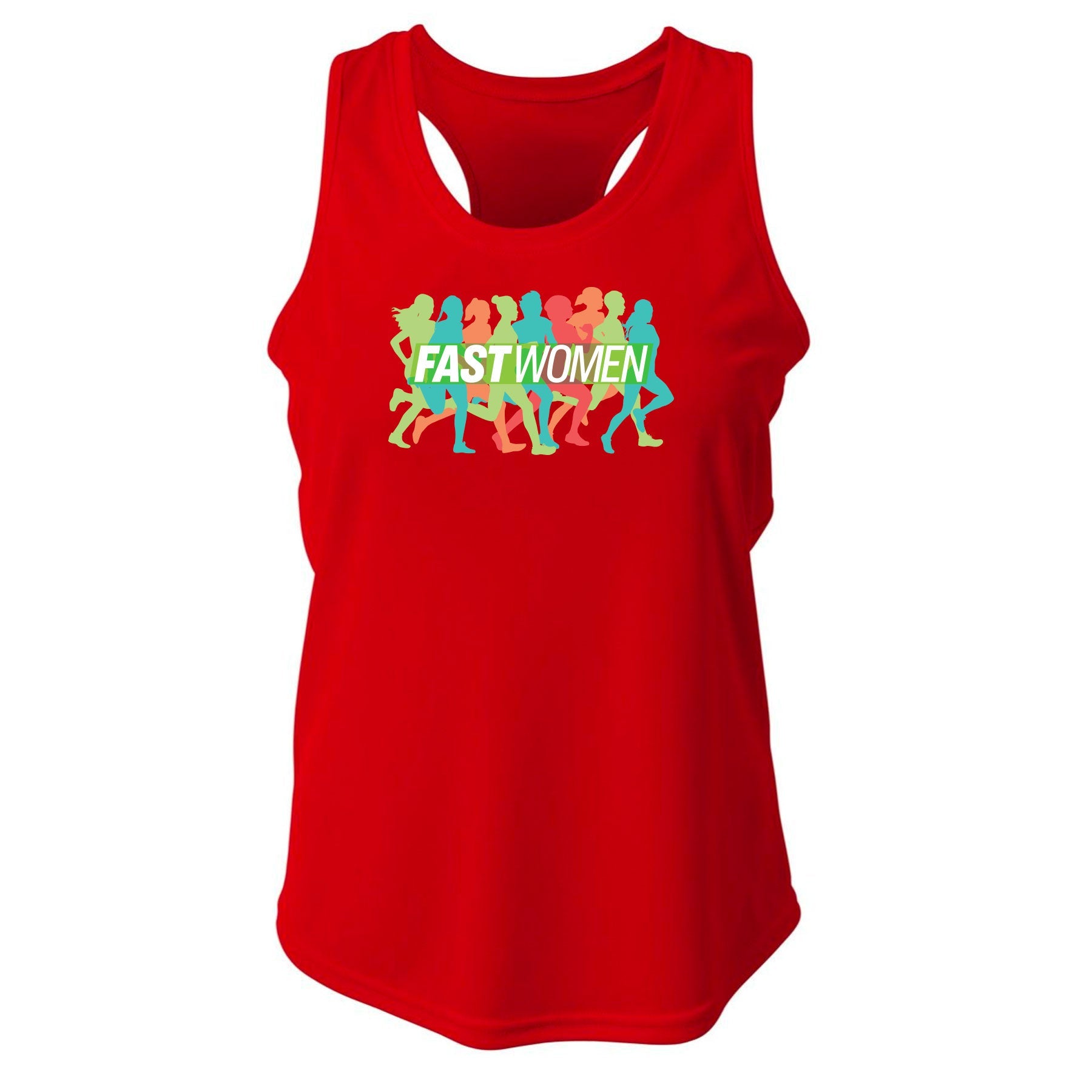 FAST WOMEN LOGO ATHLETIC RACER BACK TANK