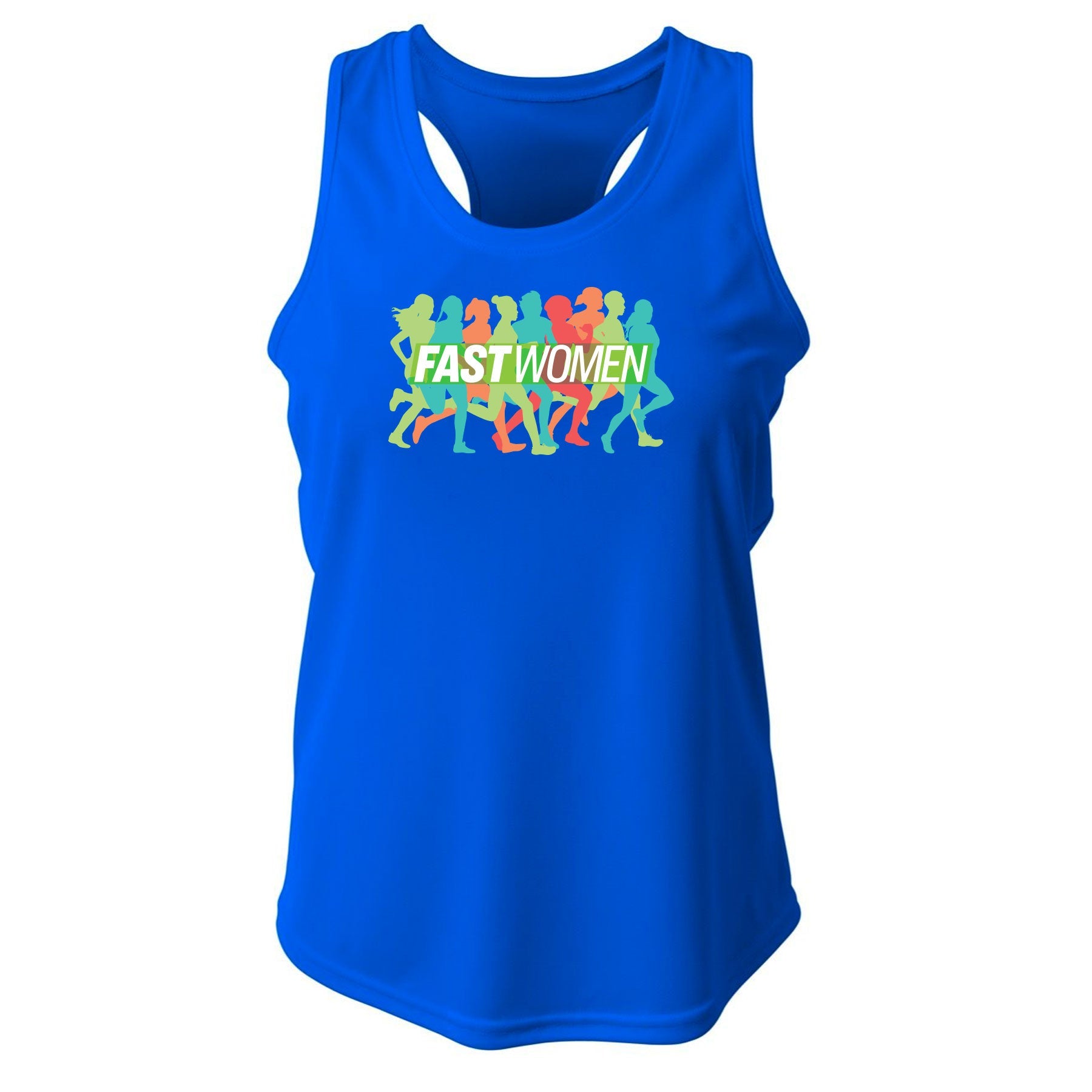 FAST WOMEN LOGO ATHLETIC RACER BACK TANK