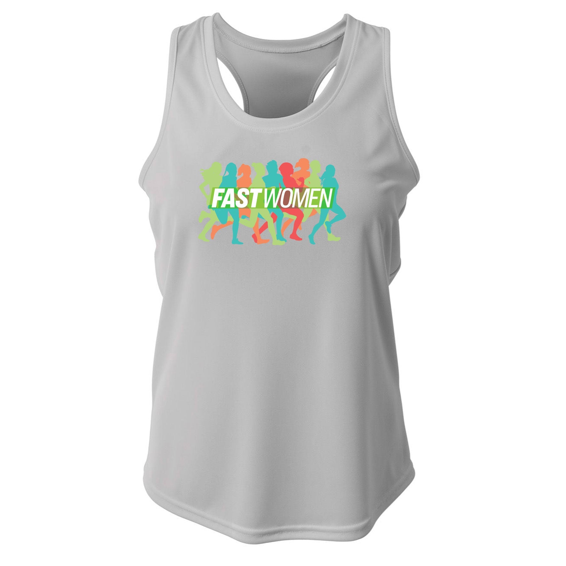 FAST WOMEN LOGO ATHLETIC RACER BACK TANK
