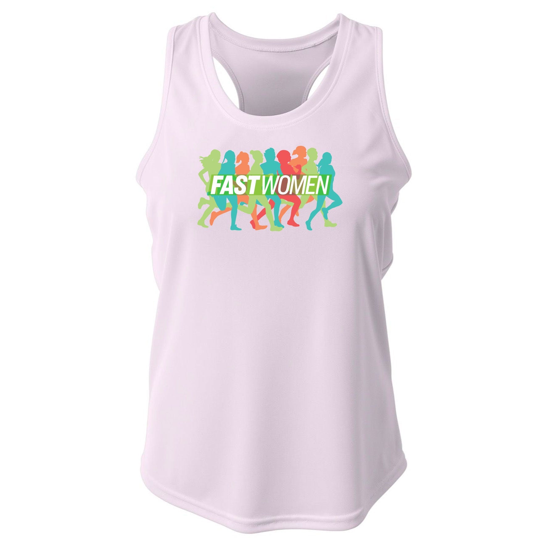 FAST WOMEN LOGO ATHLETIC RACER BACK TANK