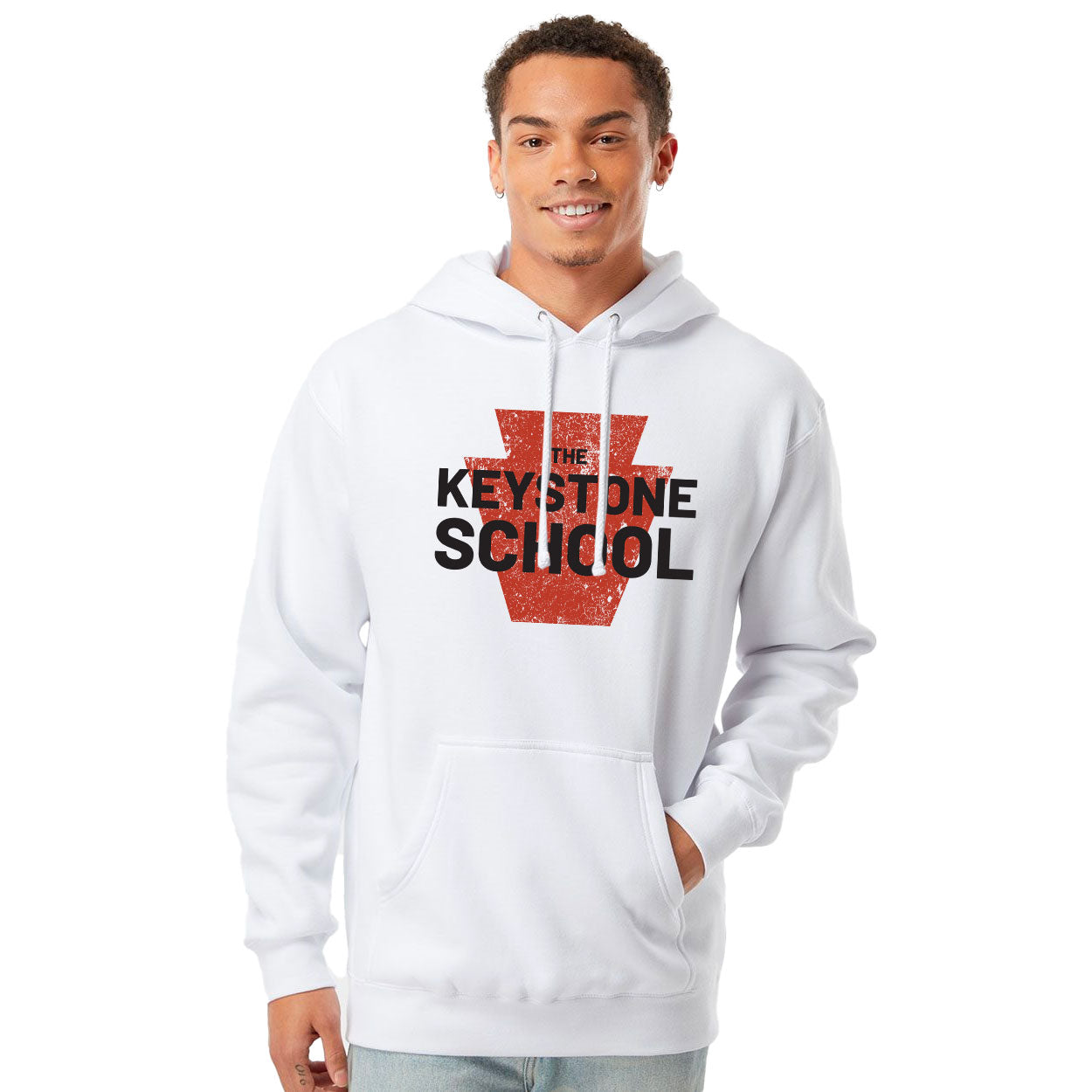 THE KEYSTONE SCHOOL STAMP HEAVYWEIGHT HOODED SWEATSHIRT