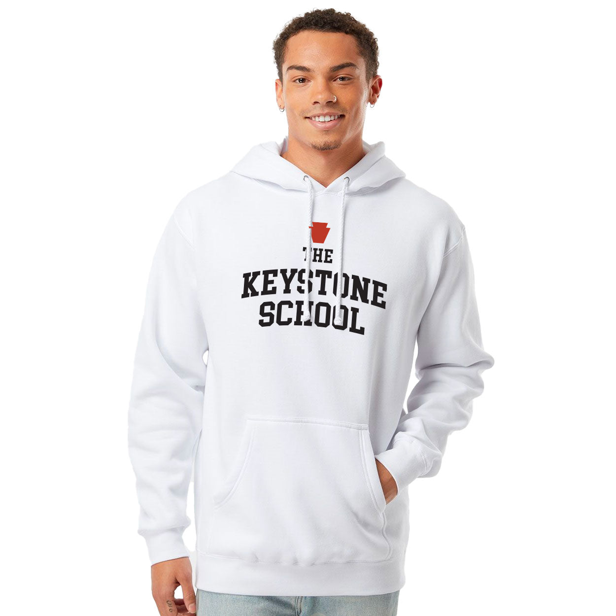 THE KEYSTONE SCHOOL ARCH HEAVYWEIGHT HOODED SWEATSHIRT