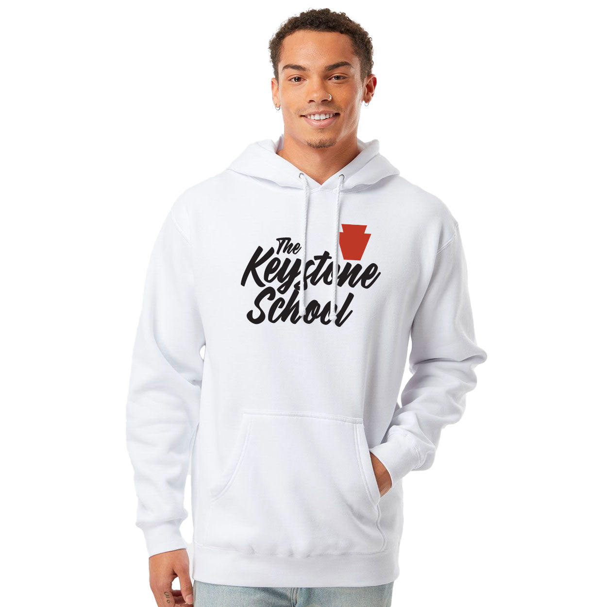 THE KEYSTONE SCHOOL SCRIPT HEAVYWEIGHT HOODED SWEATSHIRT