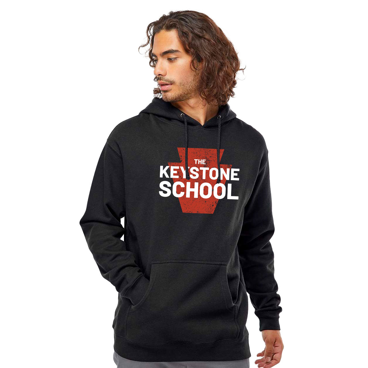 THE KEYSTONE SCHOOL STAMP HEAVYWEIGHT HOODED SWEATSHIRT