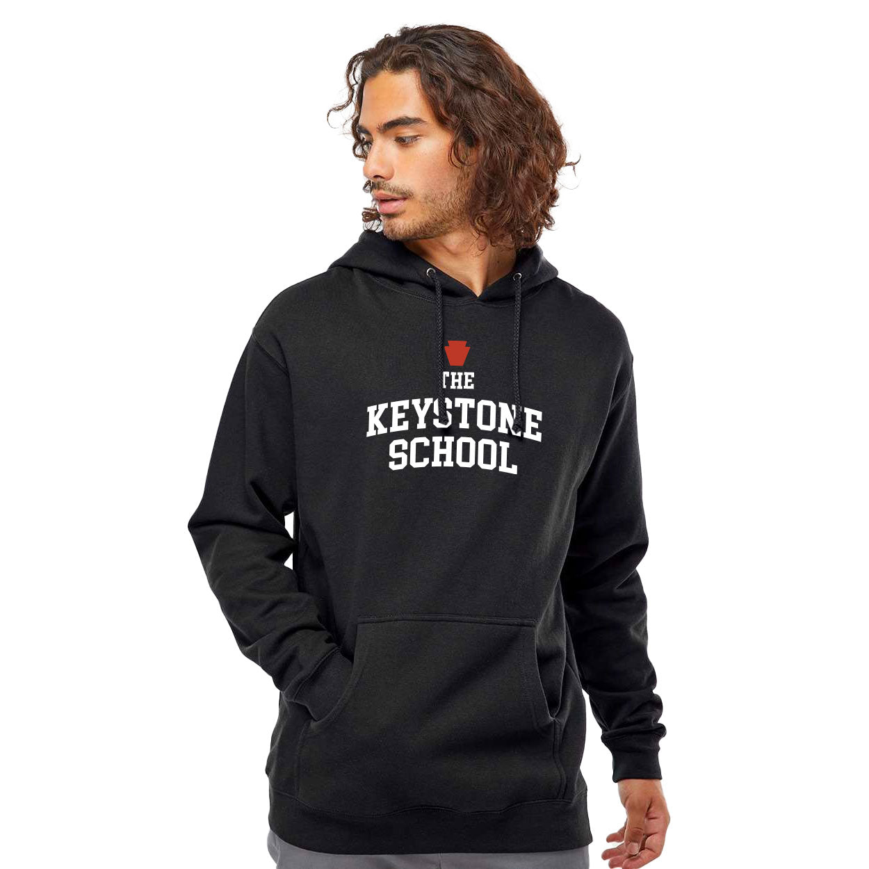 THE KEYSTONE SCHOOL ARCH HEAVYWEIGHT HOODED SWEATSHIRT