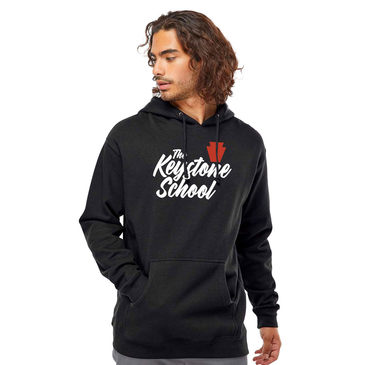 THE KEYSTONE SCHOOL SCRIPT HEAVYWEIGHT HOODED SWEATSHIRT