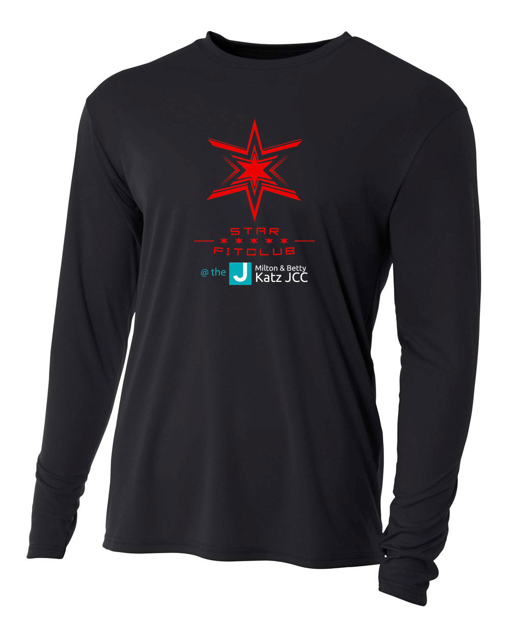 JCC MEN'S STAR LOGO PERFORMANCE LONG SLEEVE TEE