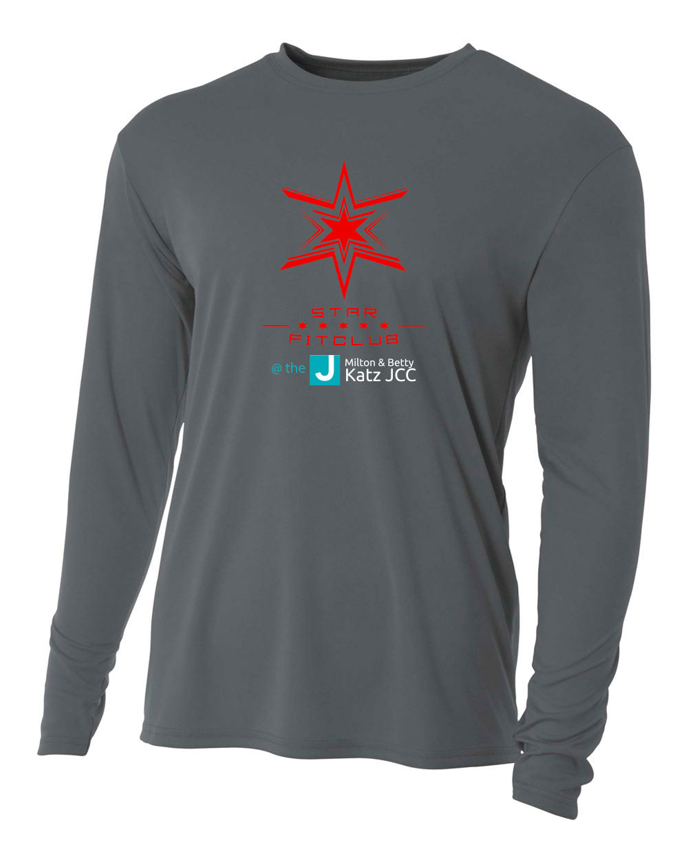 JCC MEN'S STAR LOGO PERFORMANCE LONG SLEEVE TEE