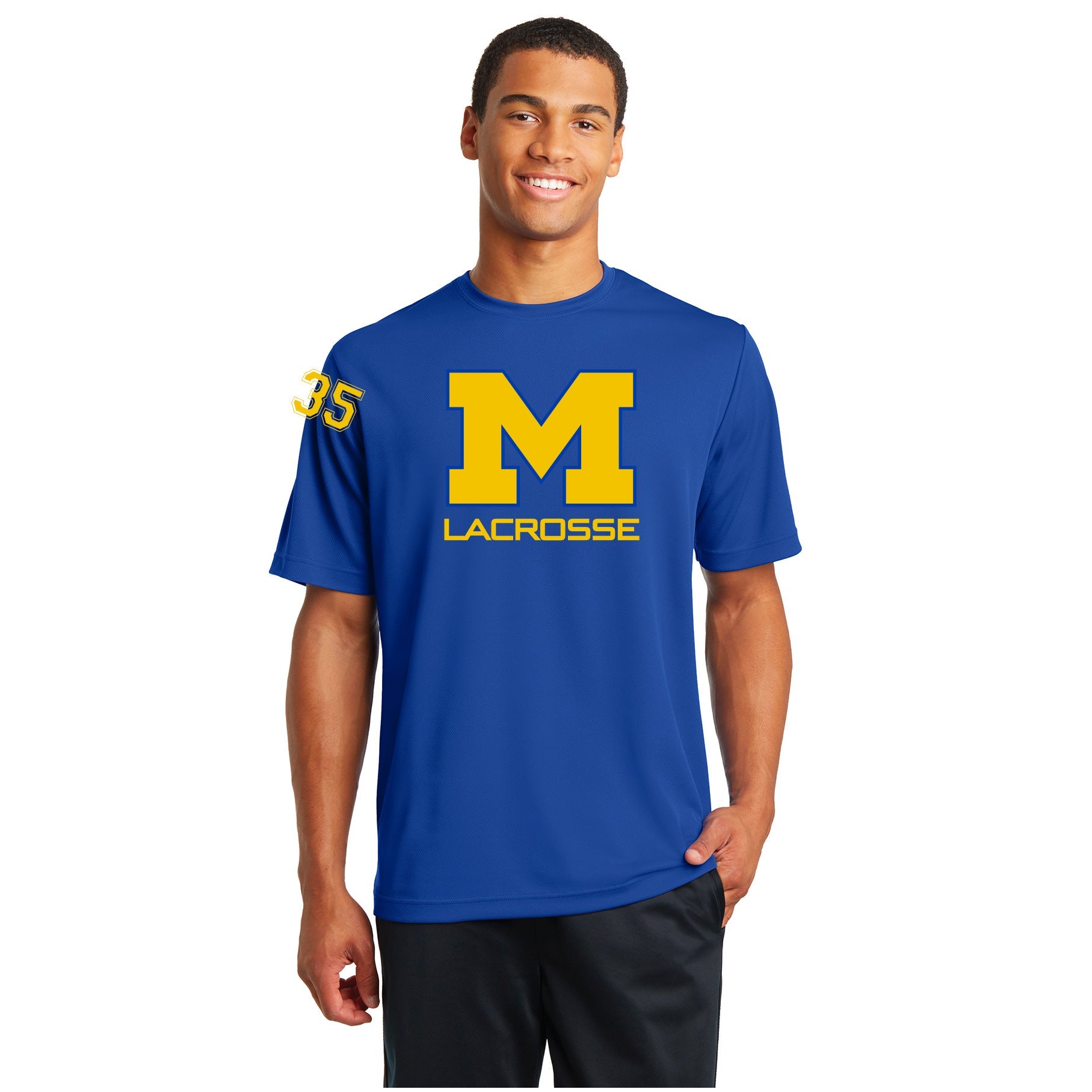 MIRA MESA LACROSSE MEN'S PERFORMANCE SHORT SLEEVE TEE