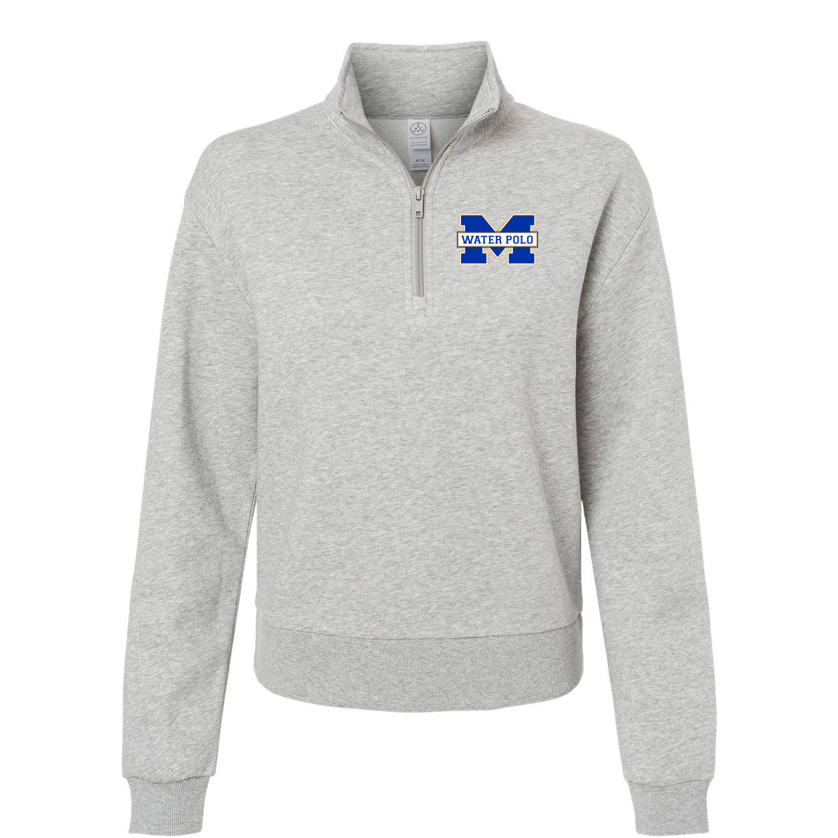 MMHS WATER POLO LOGO ECO-COZY FLEECE MOCK NECK QUARTER-ZIP SWEATSHIRT