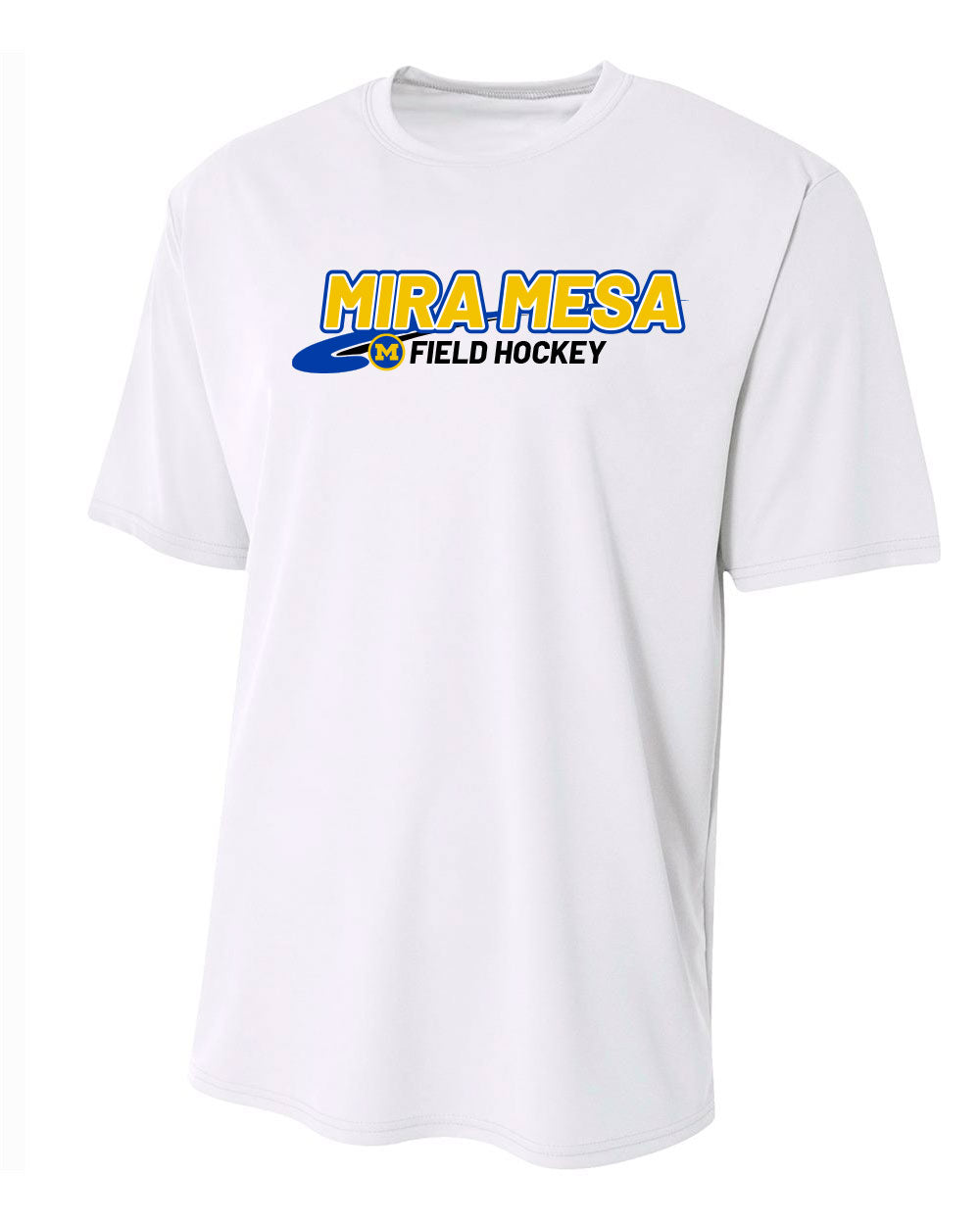 MIRA MESA FIELD HOCKEY WHITE PERFORMANCE MEN'S AND WOMEN'S TEE