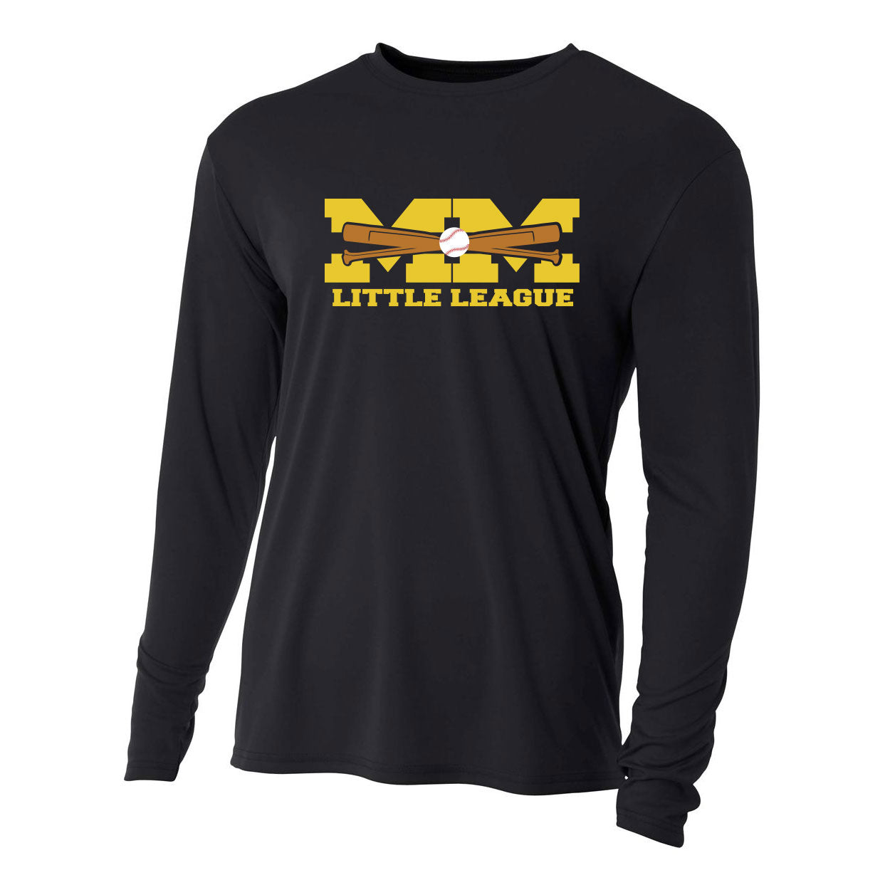 MIRA MESA LITTLE LEAGUE MM BATS LONG SLEEVE PERFORMANCE TEE