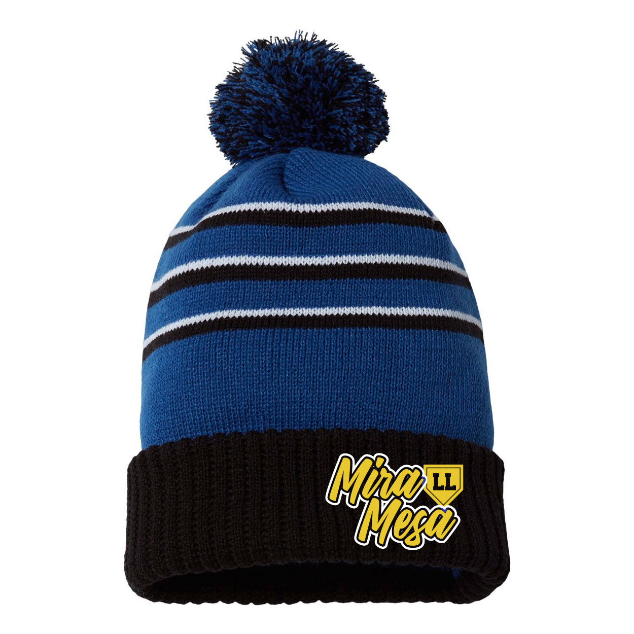 MIRA MESA LITTLE LEAGUE PLATE POM BEANIE