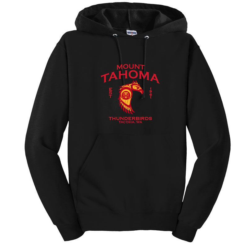 MT TAHOMA LOGO ESSENTIAL FLEECE PULLOVER HOODED SWEATSHIRT