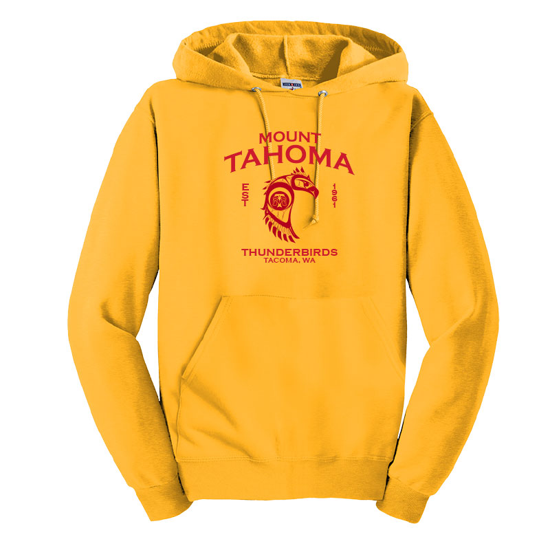 MT TAHOMA LOGO ESSENTIAL FLEECE PULLOVER HOODED SWEATSHIRT