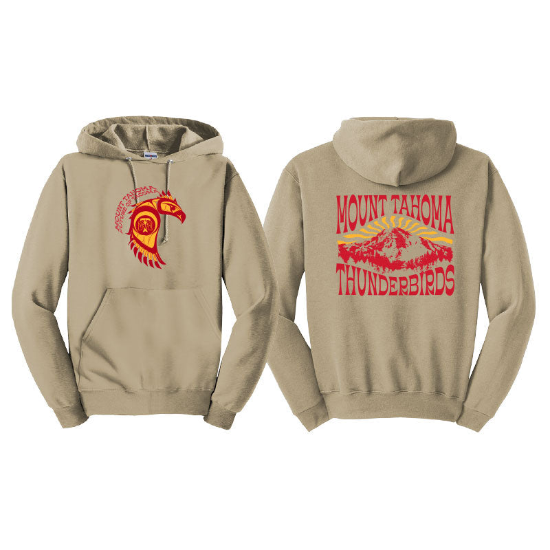 MT TAHOMA LOGO/MOUNTAIN SOFTSTYLE PULLOVER HOODED SWEATSHIRT