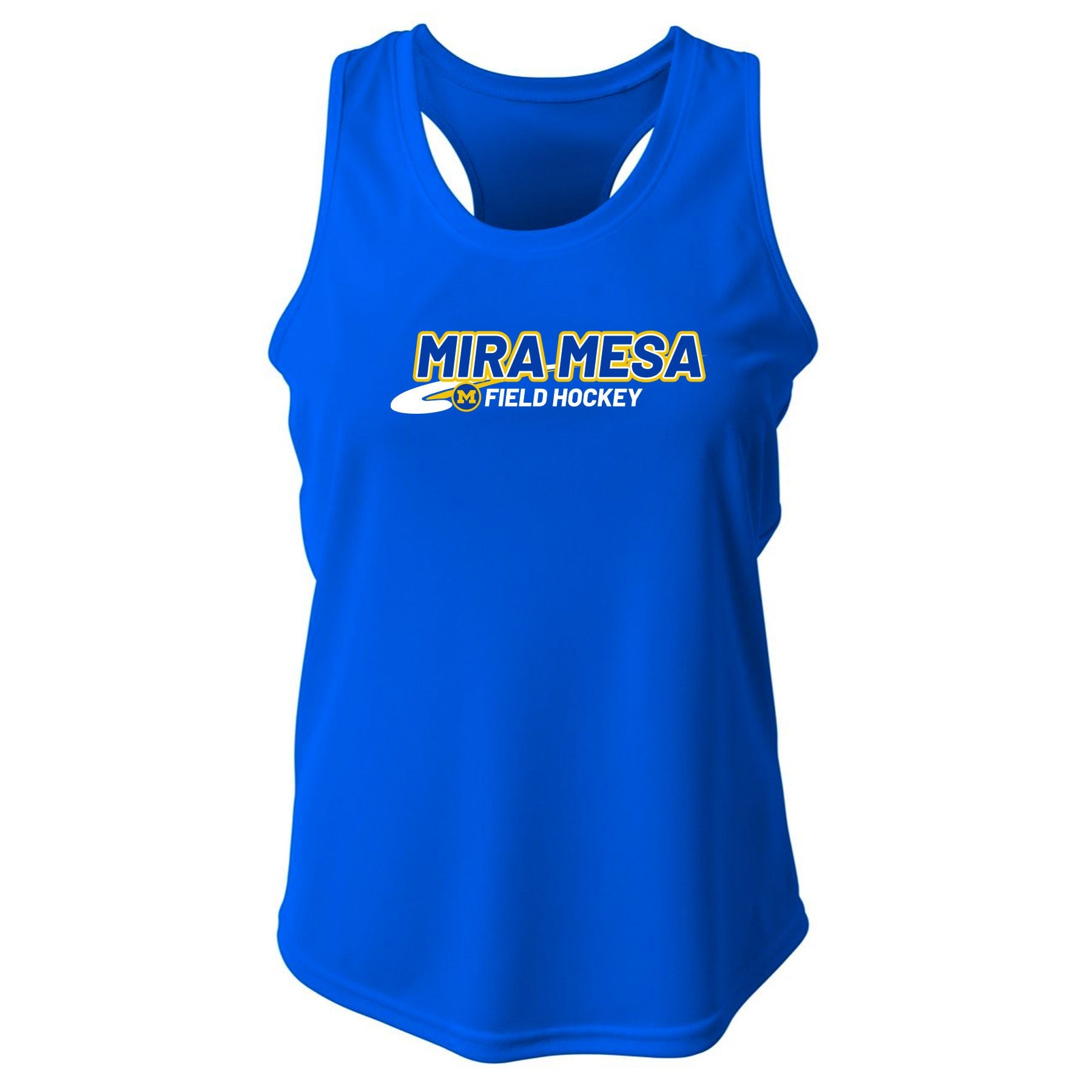 MIRA MESA FIELD HOCKEY LOGO ATHLETIC RACER BACK TANK