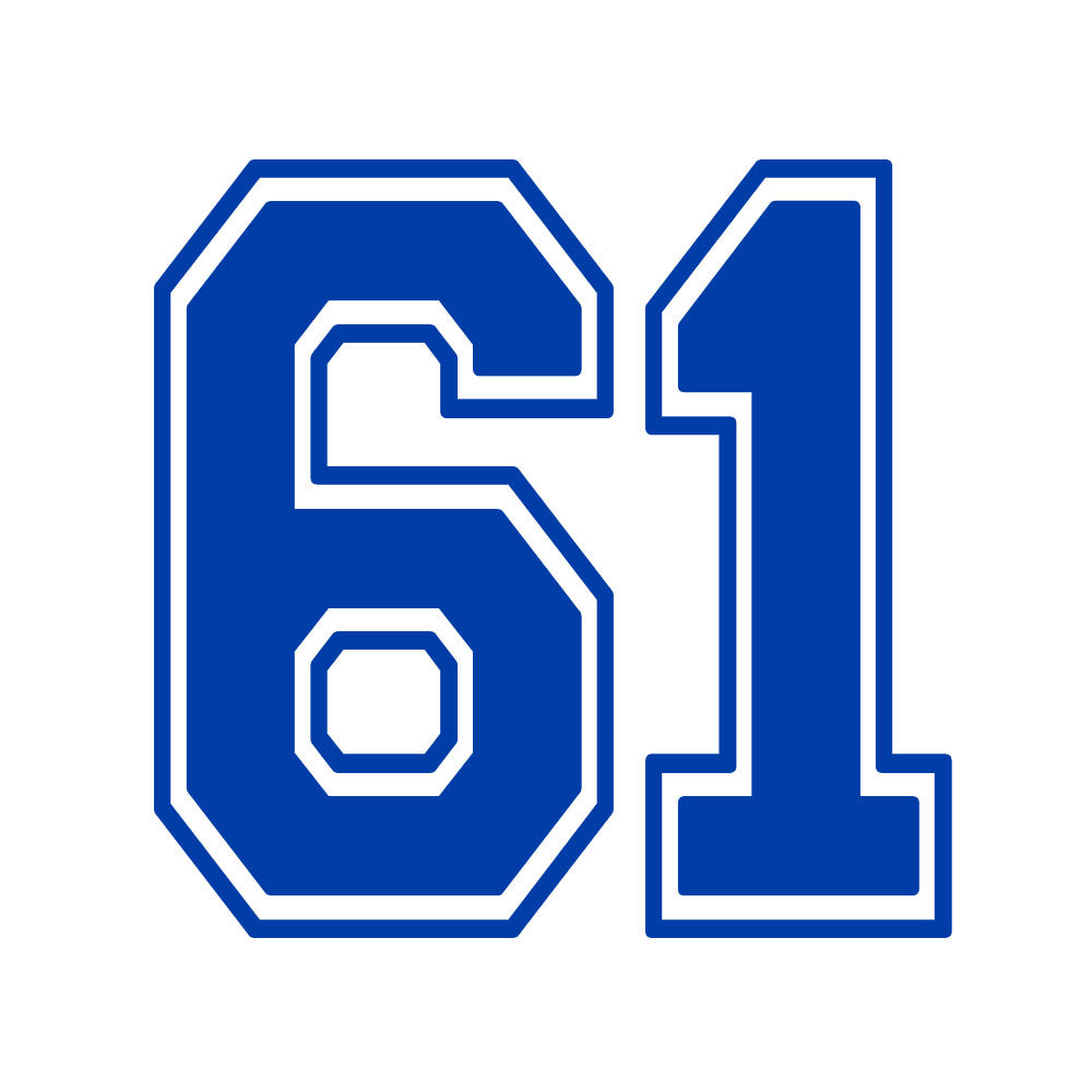 CUSTOM NUMBER MIRA MESA - BLUE