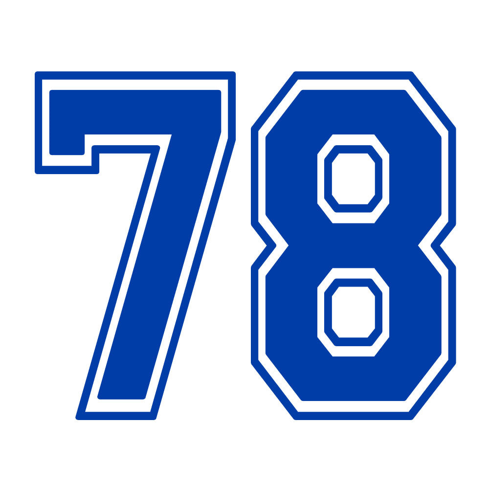 CUSTOM NUMBER MIRA MESA - BLUE