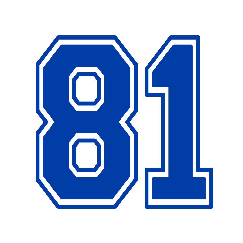 CUSTOM NUMBER MIRA MESA - BLUE