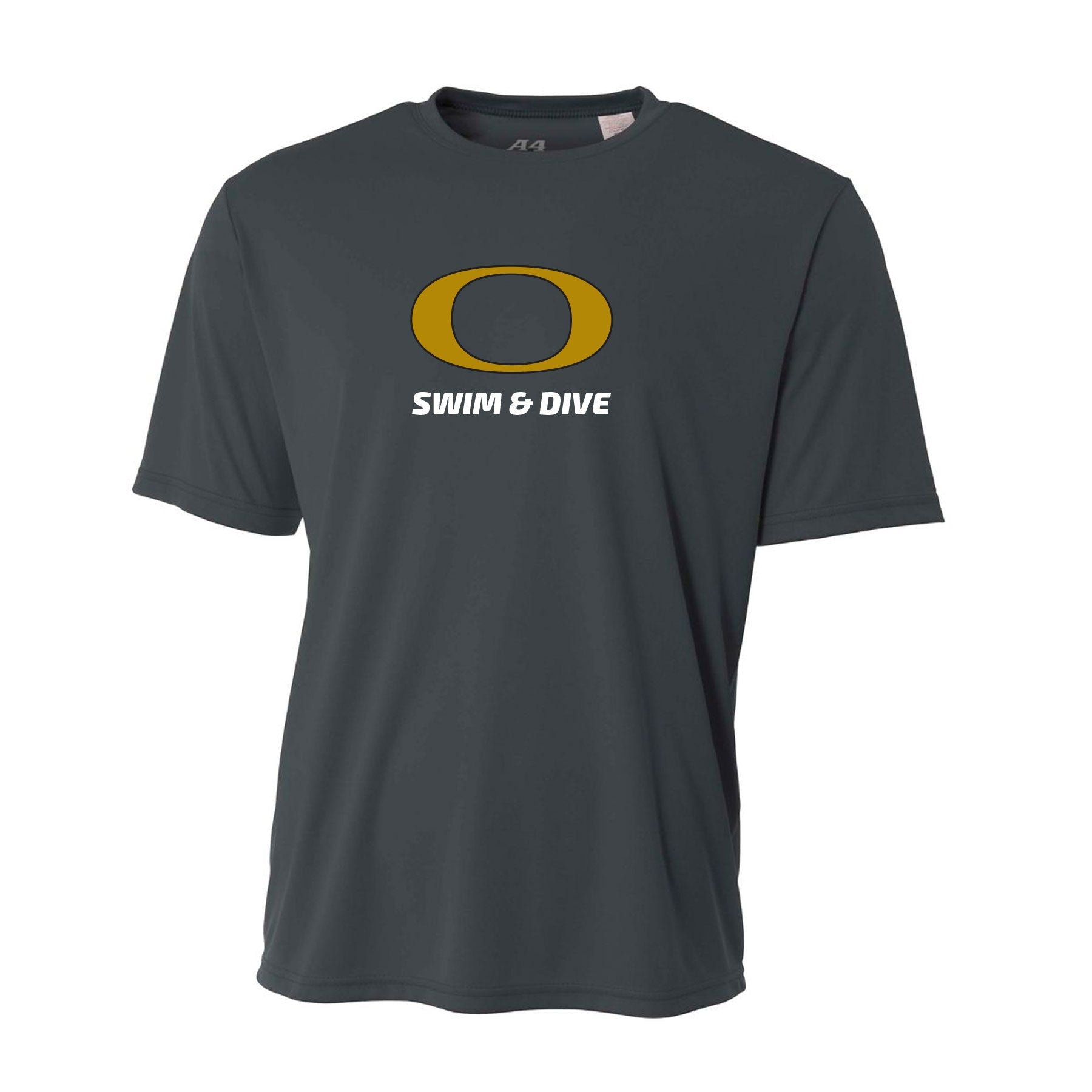 OLYMPIAN AQUATICS SWIM DIVE LOGO PERFORMANCE SHORT SLEEVE TEE
