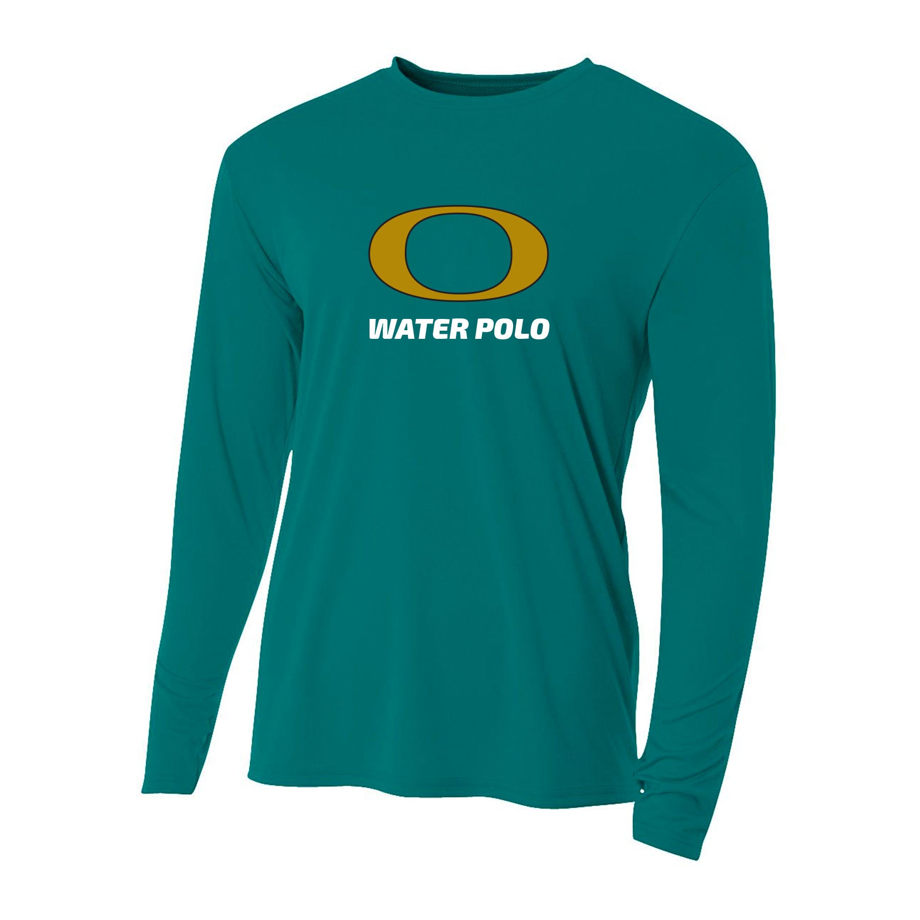 OLYMPIAN AQUATICS WATER POLO LOGO LONG SLEEVE PERFORMANCE TEE