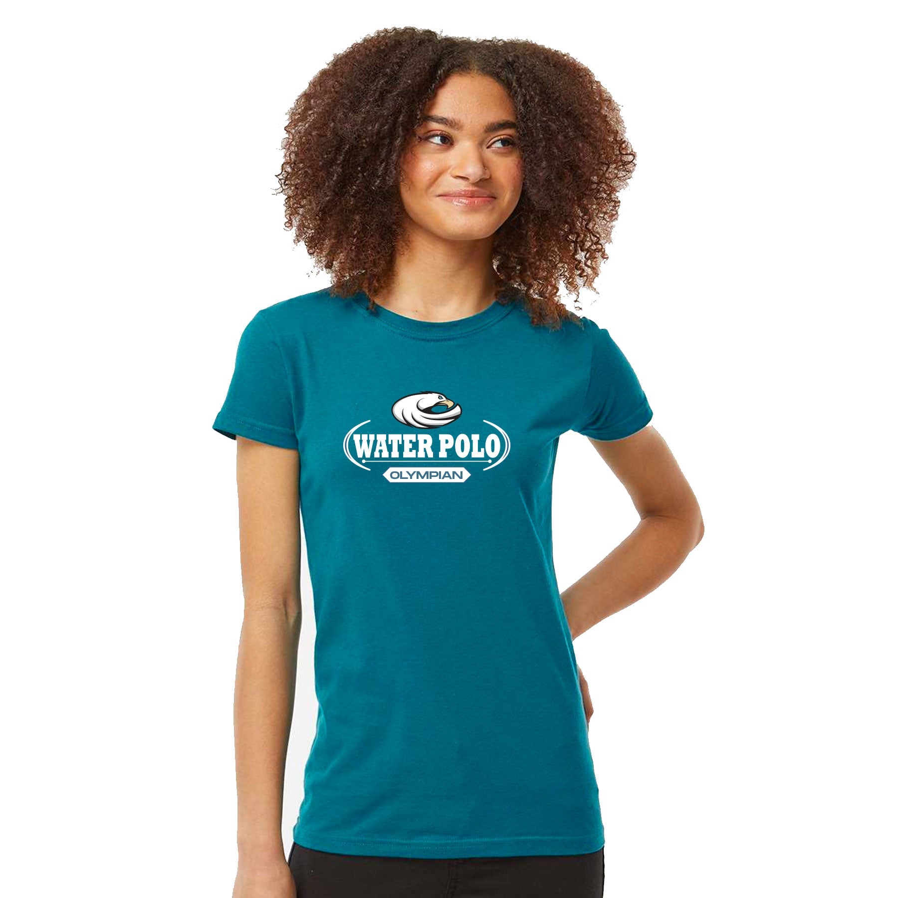 OLYMPIAN AQUATICS WATER POLO FOCUS SLIM FIT JERSEY TEE