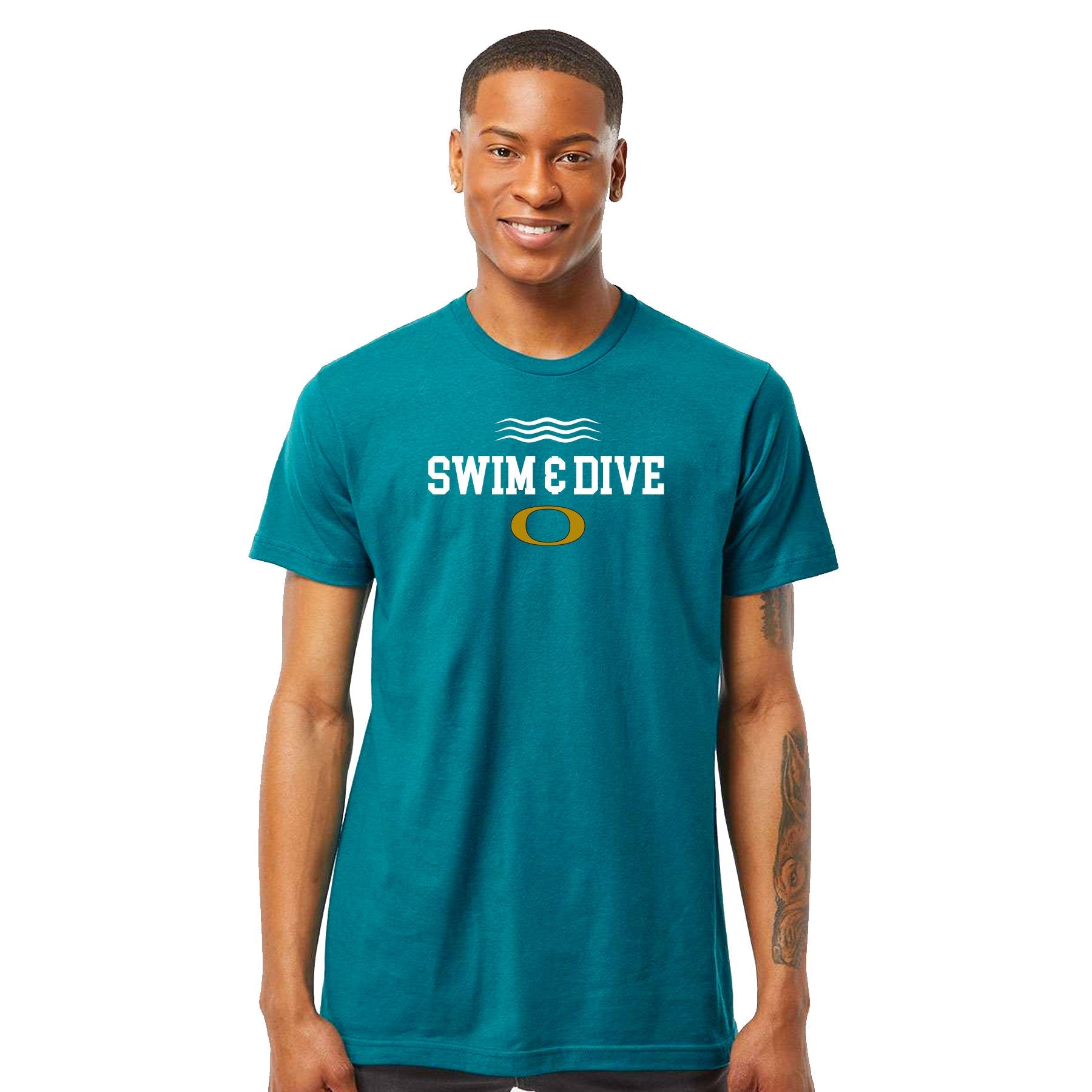 OLYMPIAN AQUATICS SWIM DIVE WAVES CLASSIC T-SHIRT