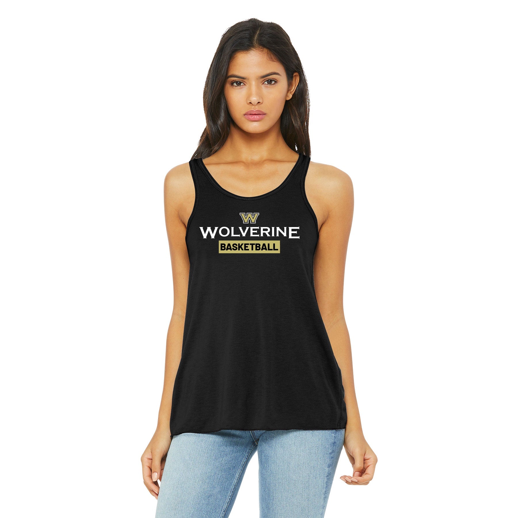 Wolverine Basketball Classic Flowy Racerback Tank