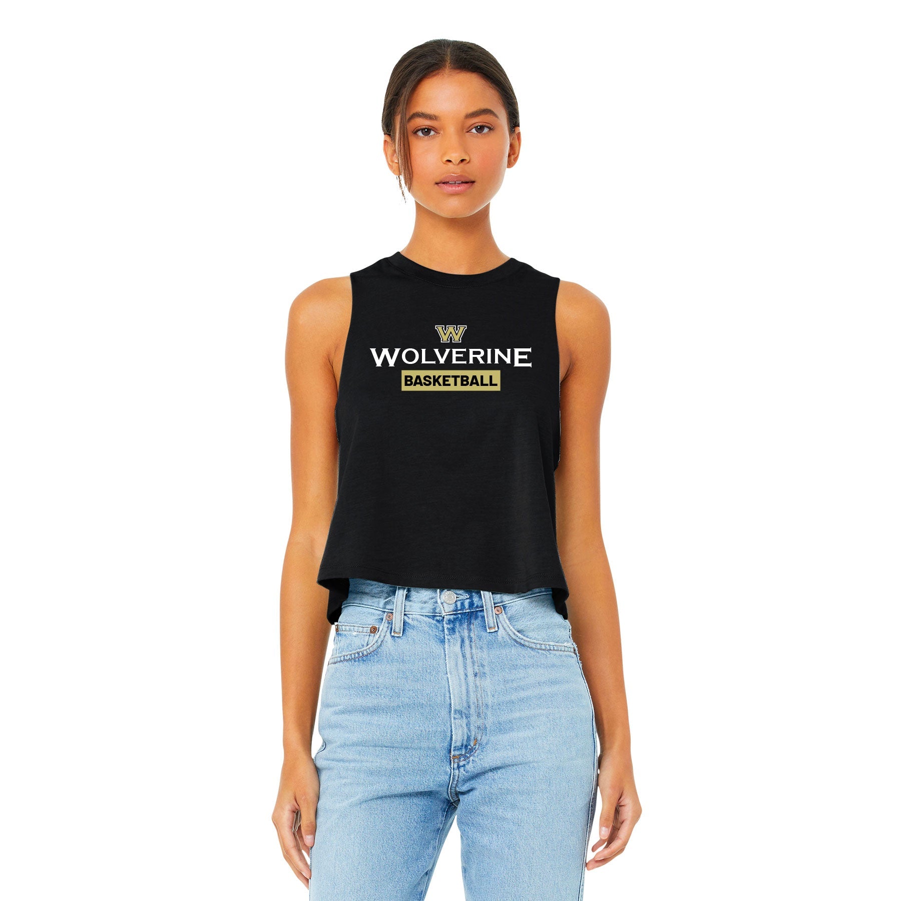 Wolverine Basketball Classic  Racerback Crop Tank