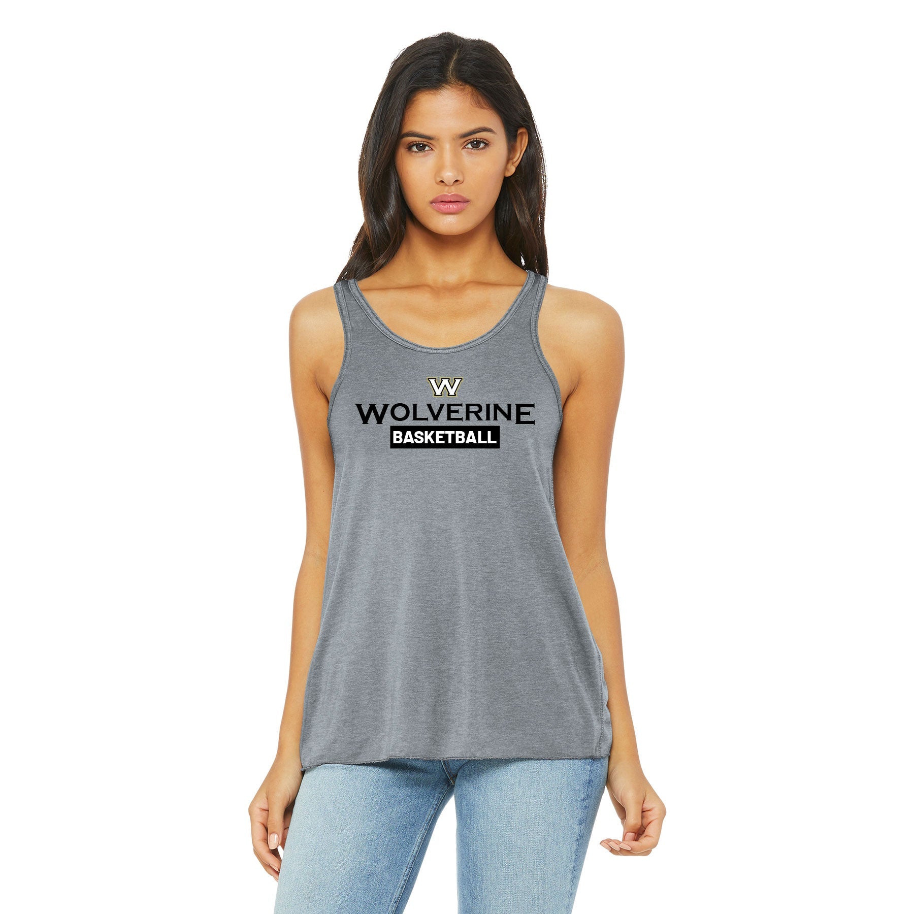 Wolverine Basketball Classic Flowy Racerback Tank
