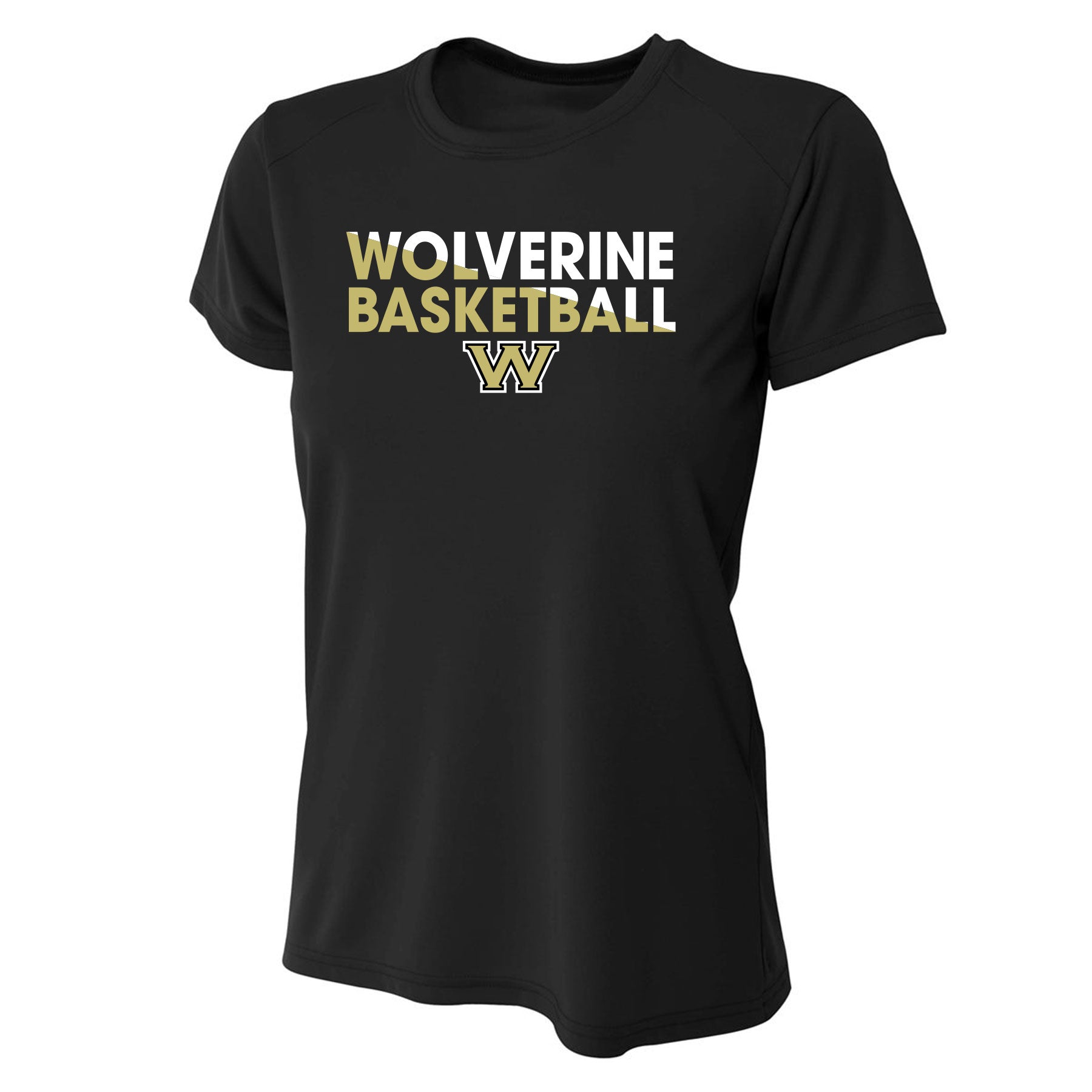Wolverine Basketball Slice Performance Tee