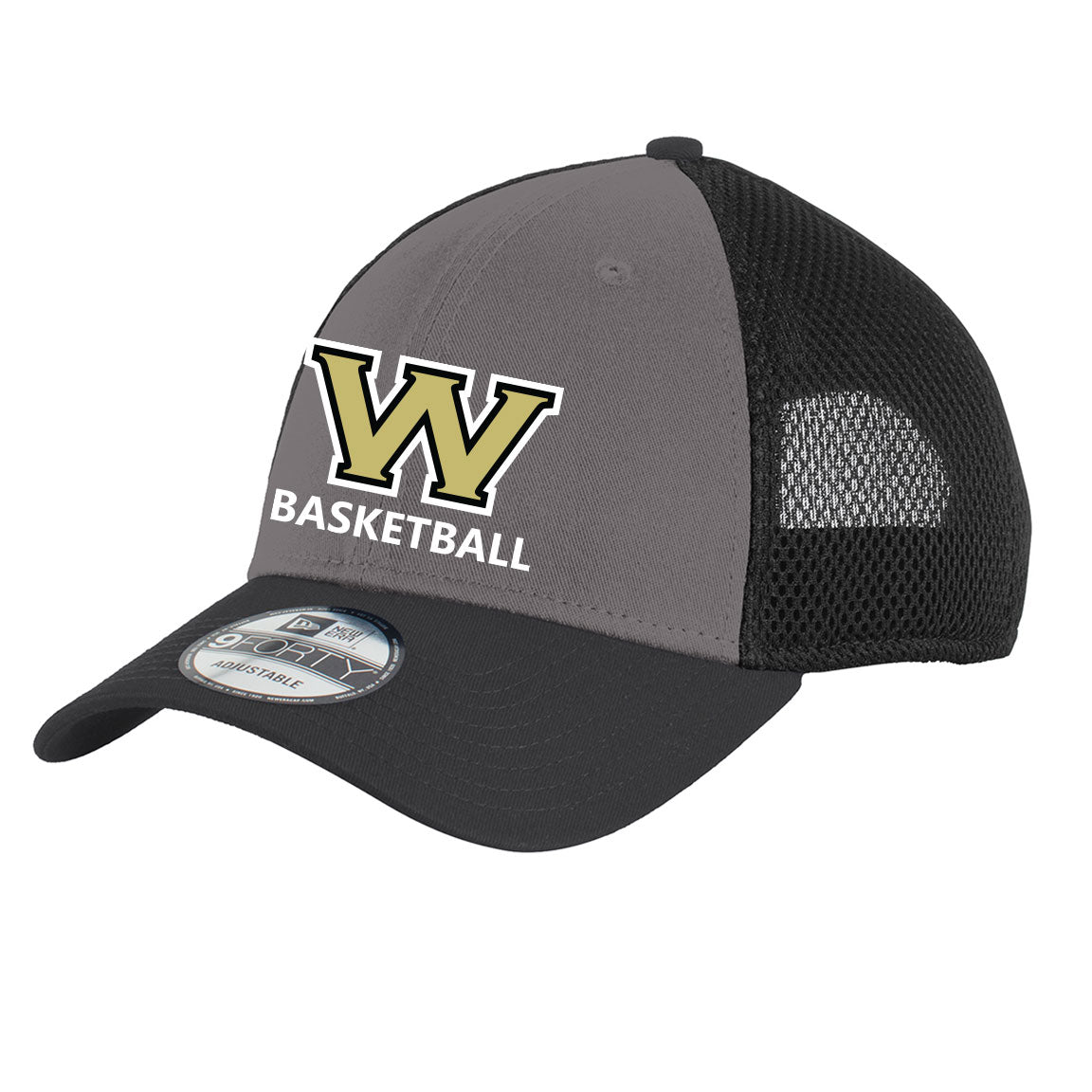 Wolverine Basketball New Era Snapback Contrast Front Mesh Cap - Classic Embroidery