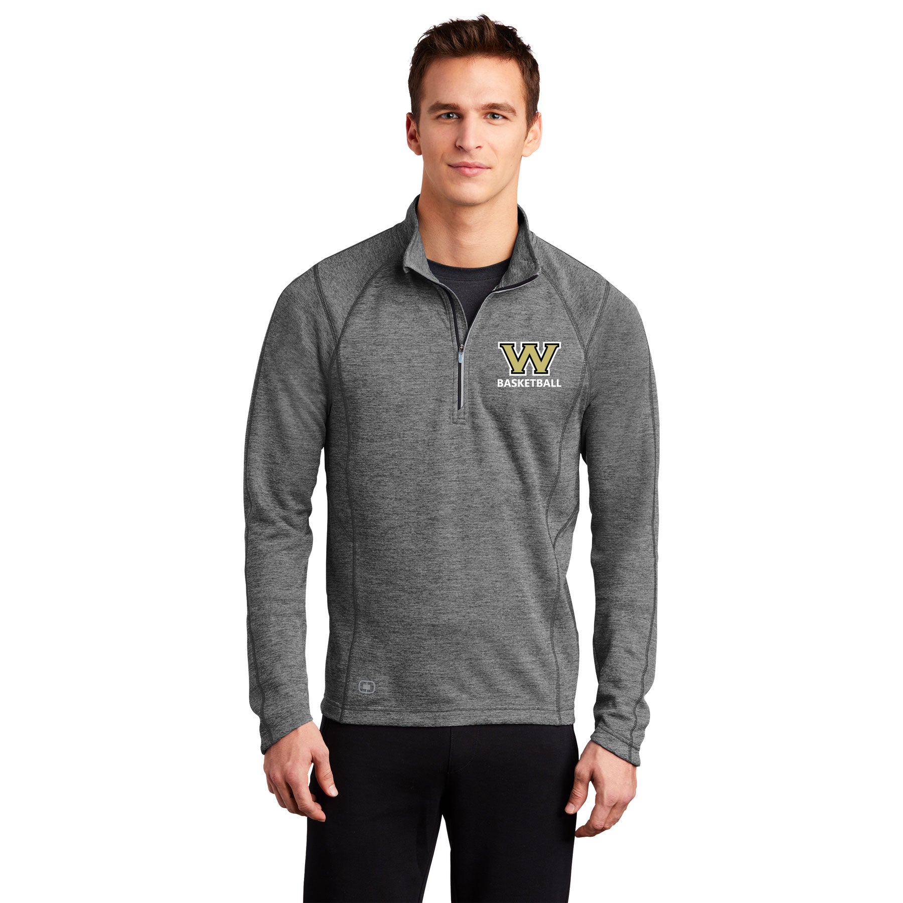 Wolverine Basketball Left Chest Block OGIO ENDURANCE Pursuit 1/4-Zip