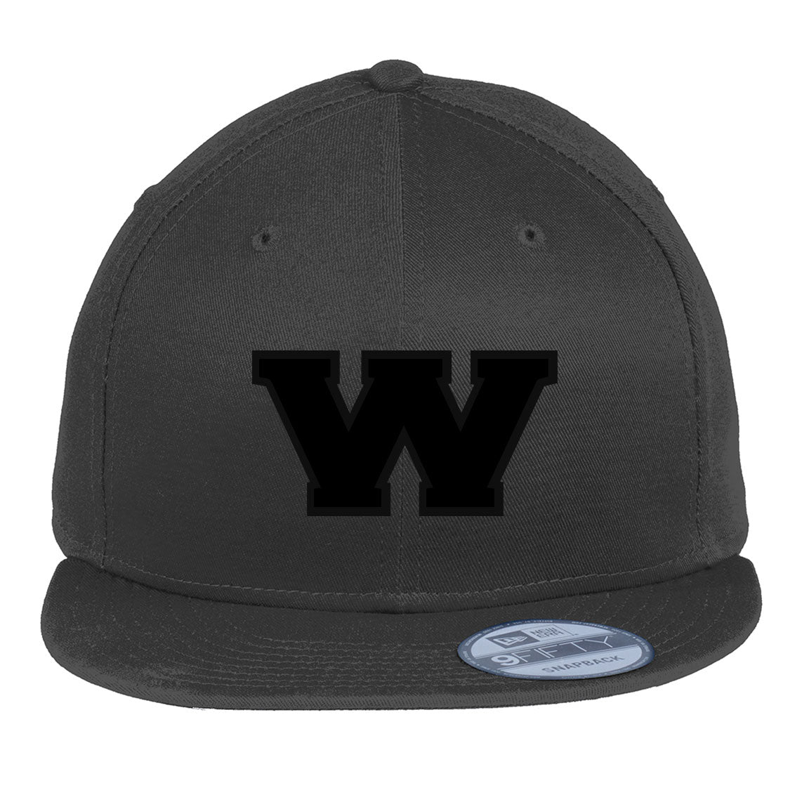 Wolverine Basketball New Era Flat Bill Snapback Cap - Tone on Tone Puff Logo