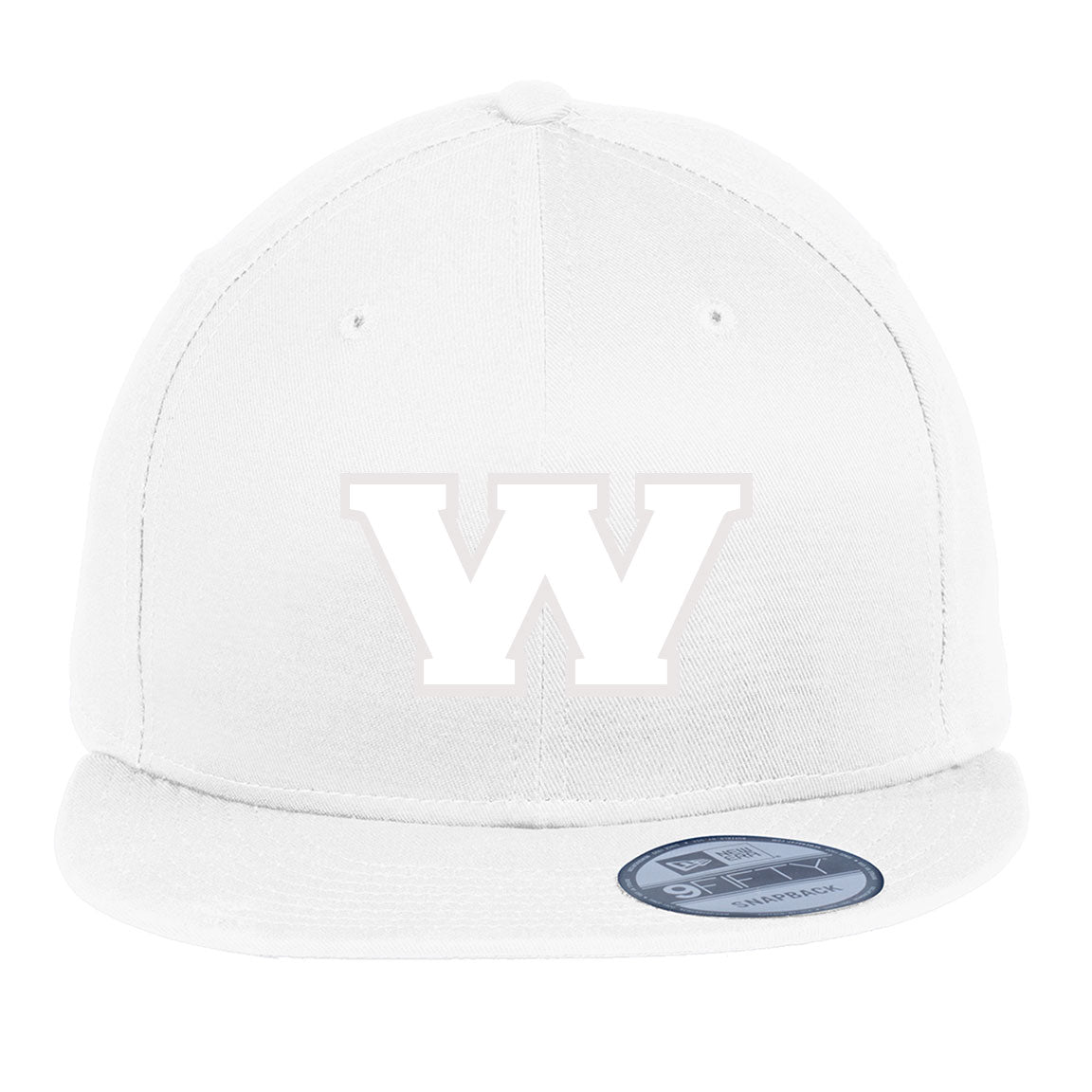 Wolverine Basketball New Era Flat Bill Snapback Cap - Tone on Tone Puff Logo