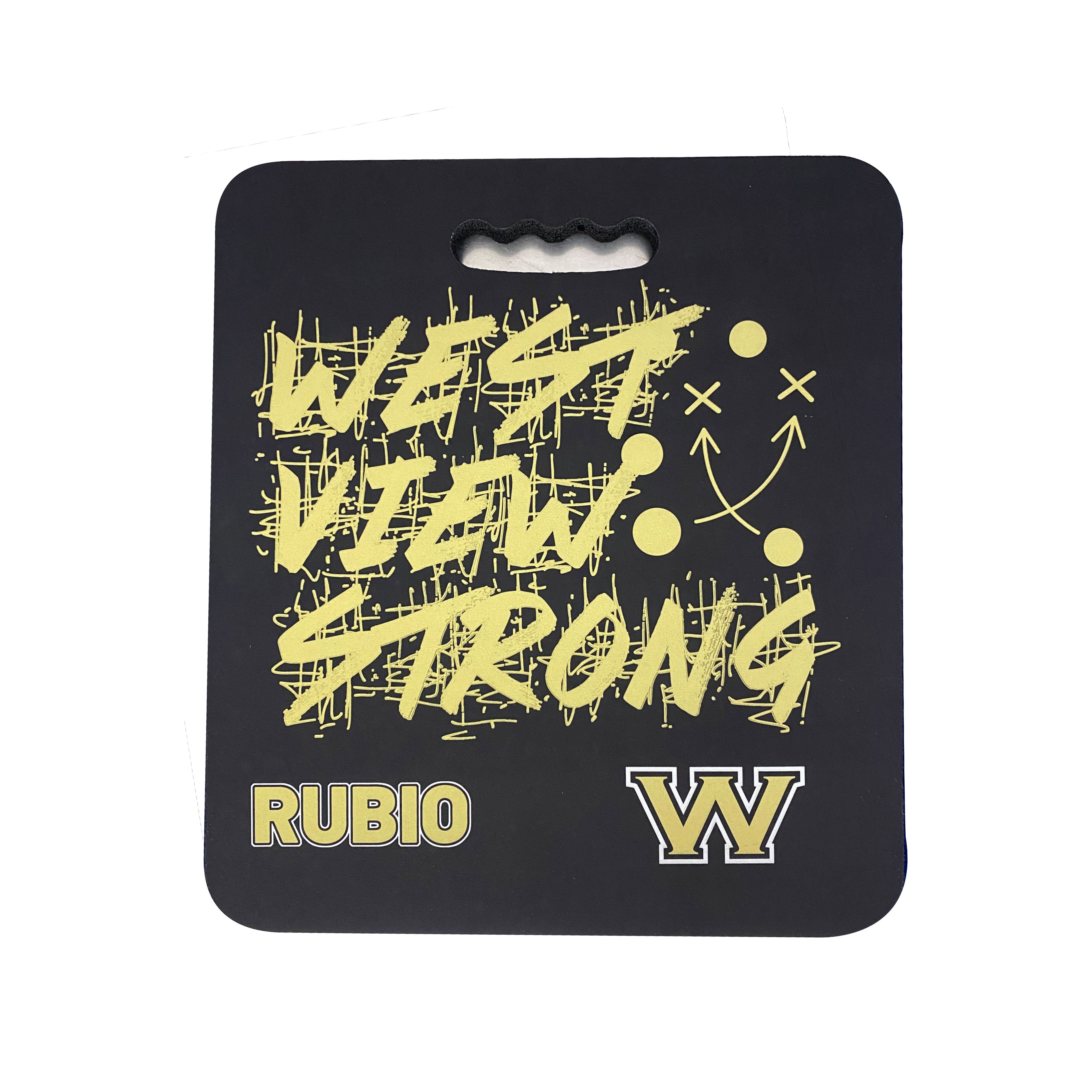 Wolverine Basketball Westview Strong 12.5x14 Stadium Cushion