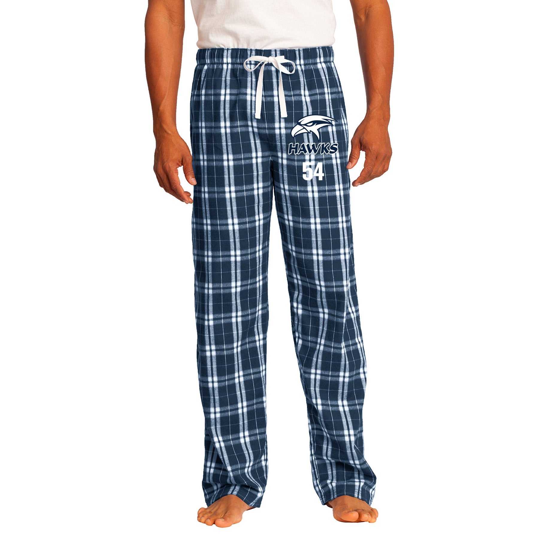 SAN DIEGO HAWKS LOGO FLANNEL PLAID PANT