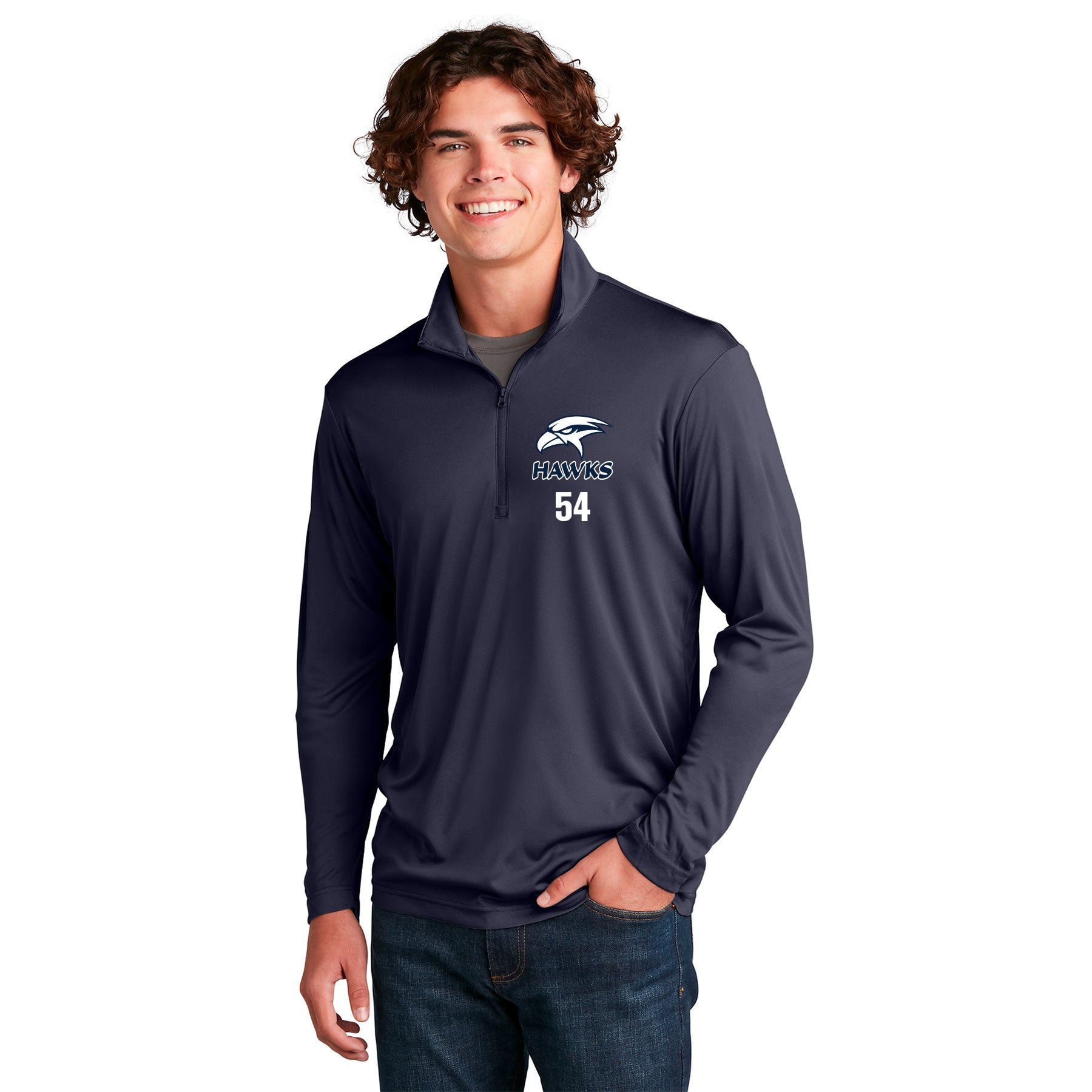 SAN DIEGO HAWKS LOGO MEN'S COMPETITOR 1/4-ZIP PULLOVER