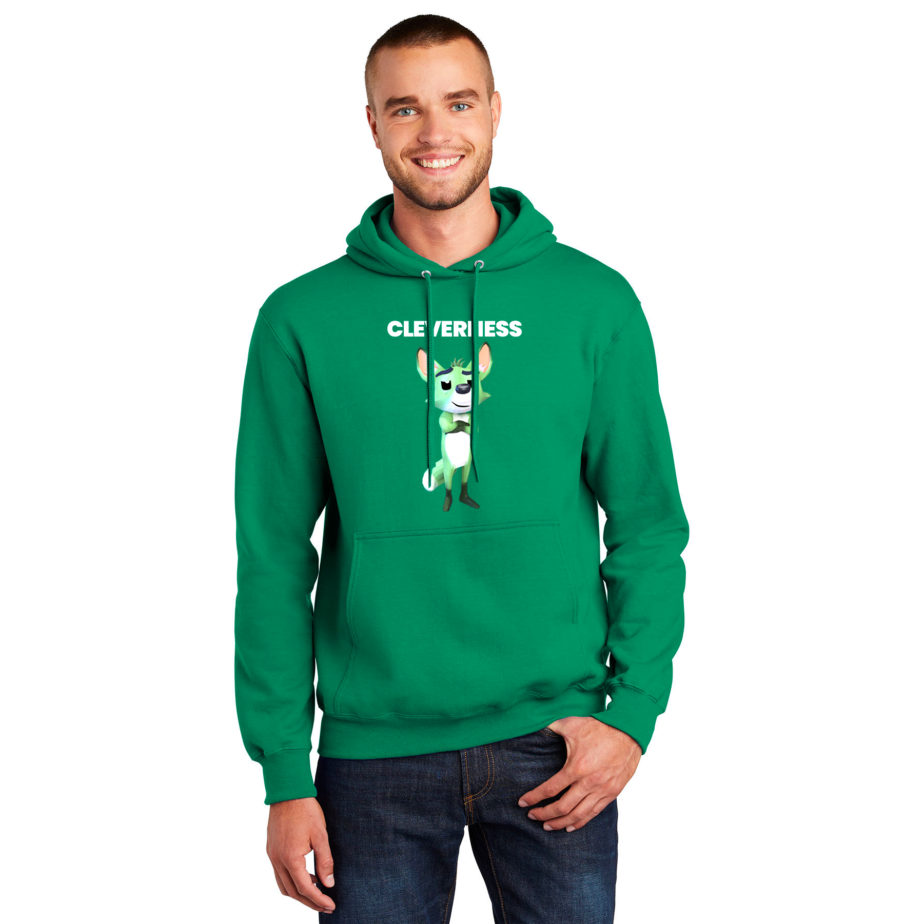 STRIDER CLEVERNESS ESSENTIAL FLEECE PULLOVER HOODED SWEATSHIRT