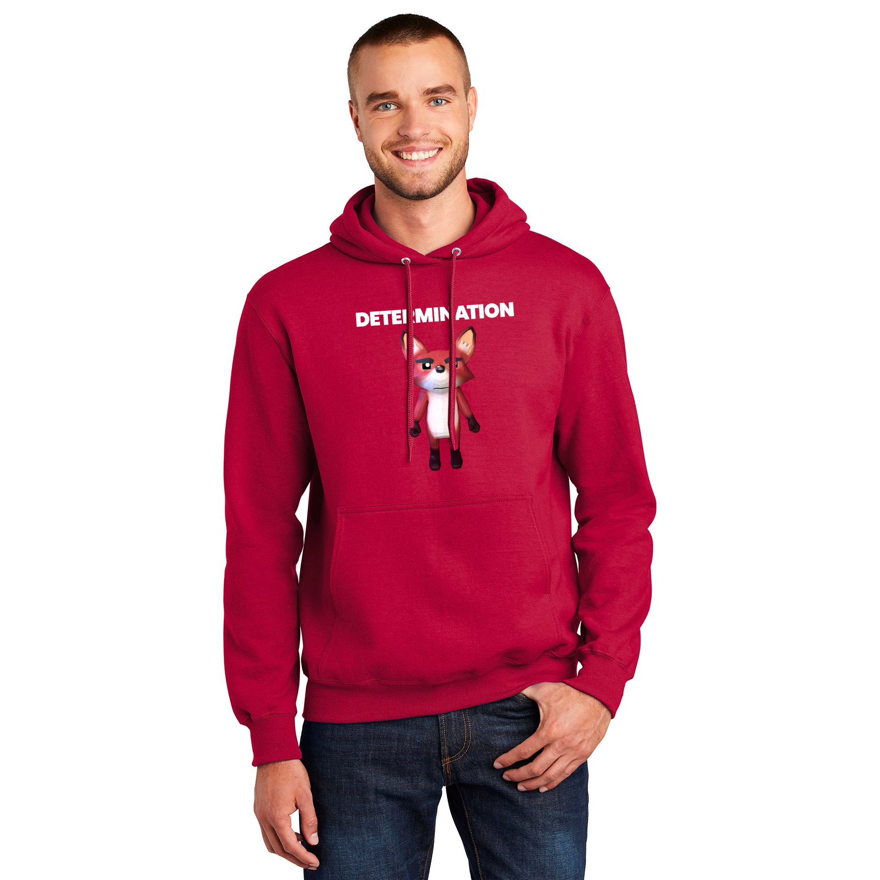 STRIDER DETERMINATION ESSENTIAL FLEECE PULLOVER HOODED SWEATSHIRT