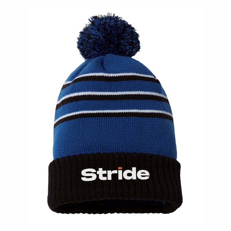 STRIDE LOGO POM BEANIE