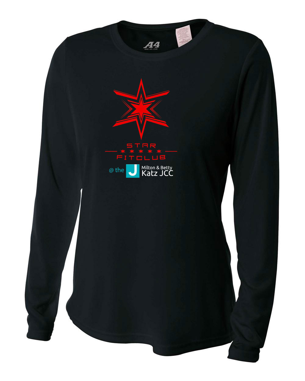 JCC WOMEN'S STAR LOGO PERFORMANCE LONG SLEEVE TEE