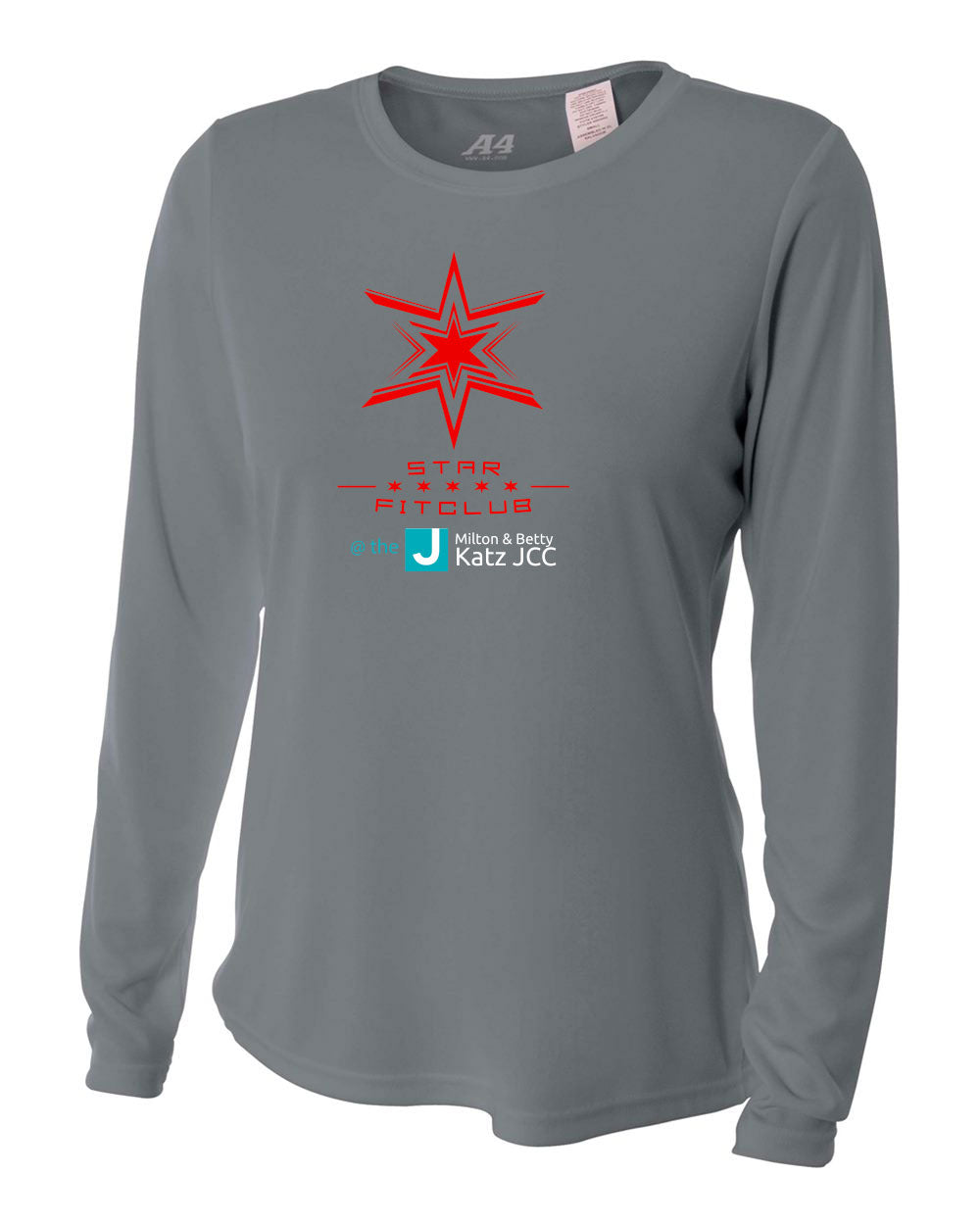 JCC WOMEN'S STAR LOGO PERFORMANCE LONG SLEEVE TEE